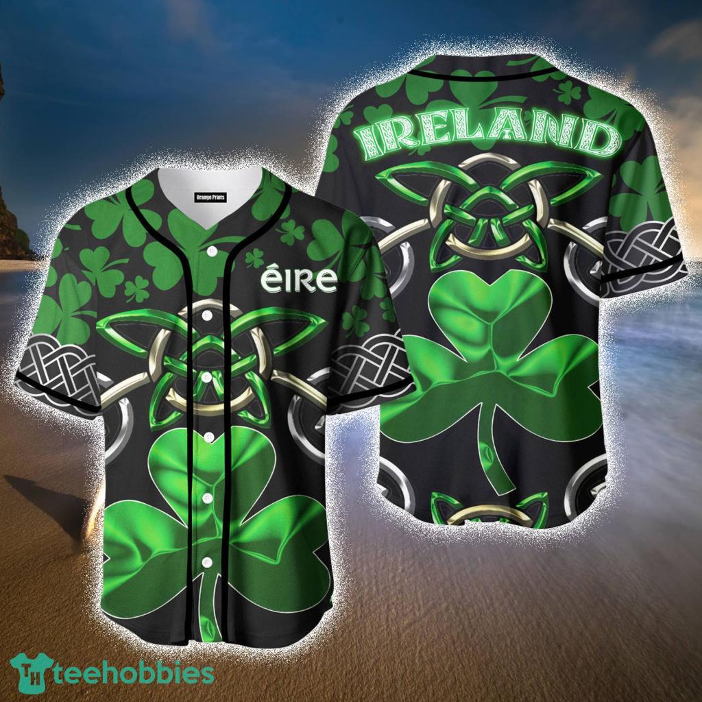 Irish Saint Patrick’s Day Shamrock Celtic Cross Baseball Jerseys - Irish Saint Patrick’s Day Shamrock Celtic Cross Baseball Jerseys