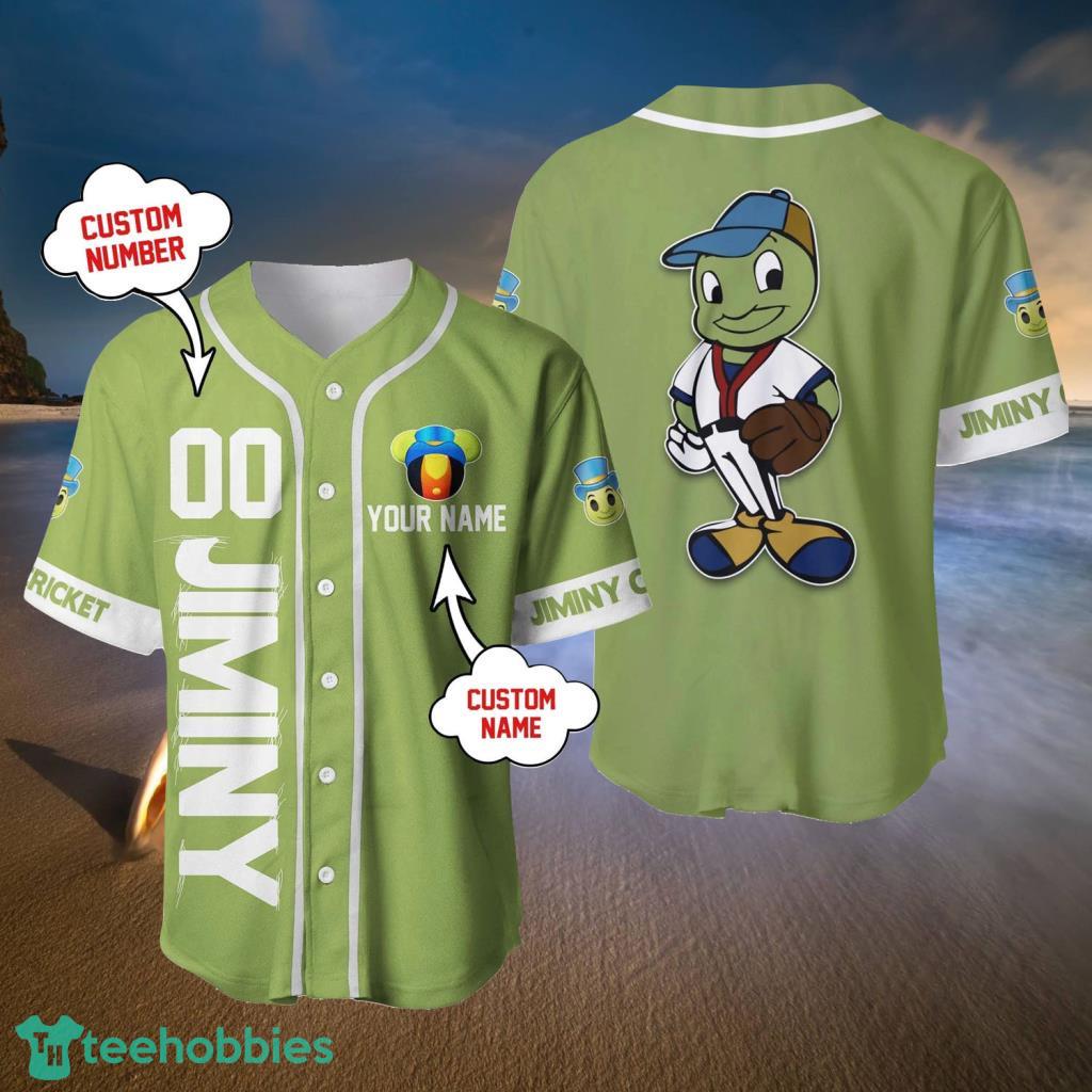 Jiminy Cricket Olive Green White Custom Disney Baseball Jerseys For Men And Women - Jiminy Cricket Olive Green White Custom Disney Baseball Jerseys For Men And Women Jiminy Cricket Olive Green White Custom Disney Baseball Jerseys For Men And Women - Jiminy Cricket Olive Green White Custom Disney Baseball Jerseys For Men And Women