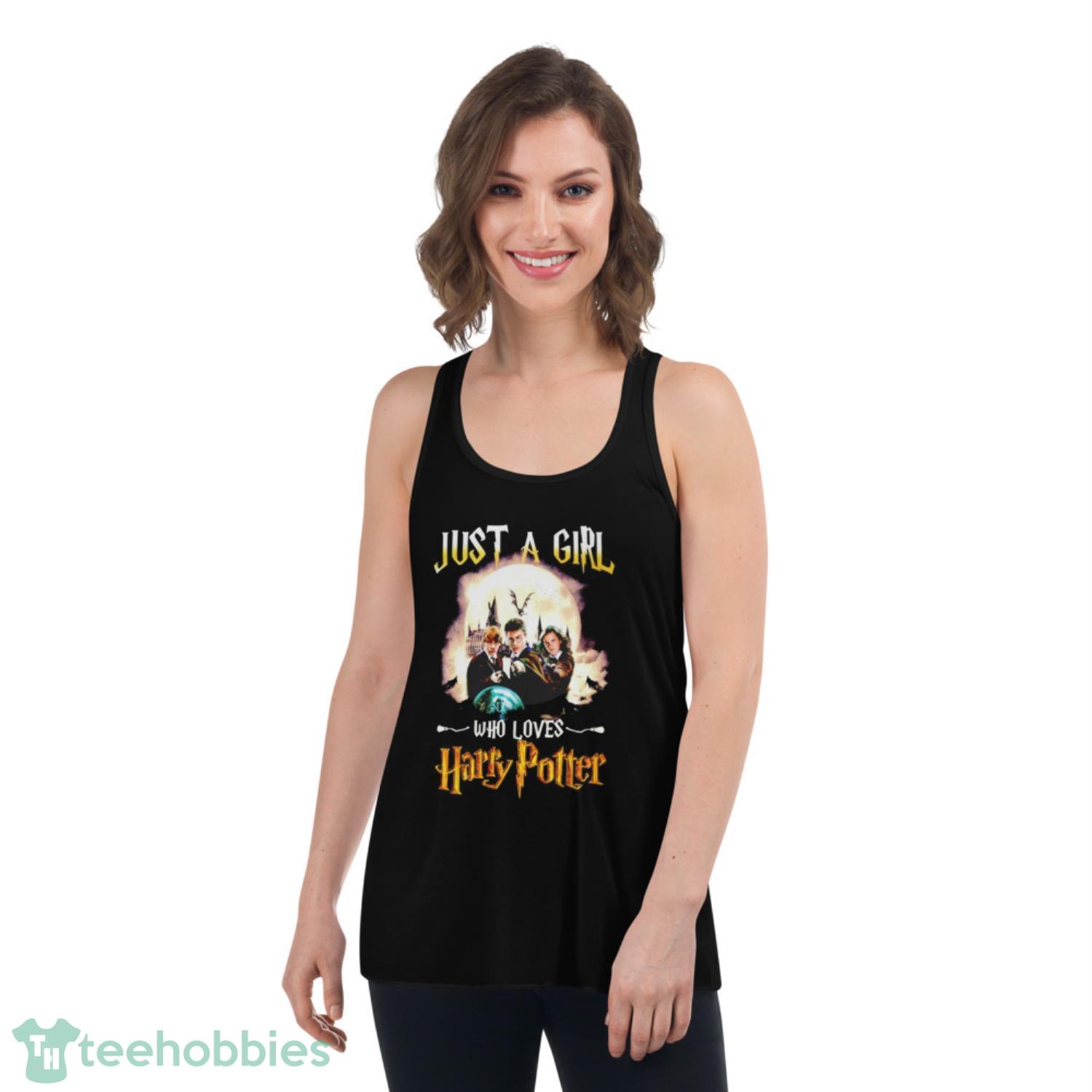 Just a girl who loves Harry Potter shirt - Womens Flowy Racerback Tank Just a girl who loves Harry Potter shirt - Womens Flowy Racerback Tank