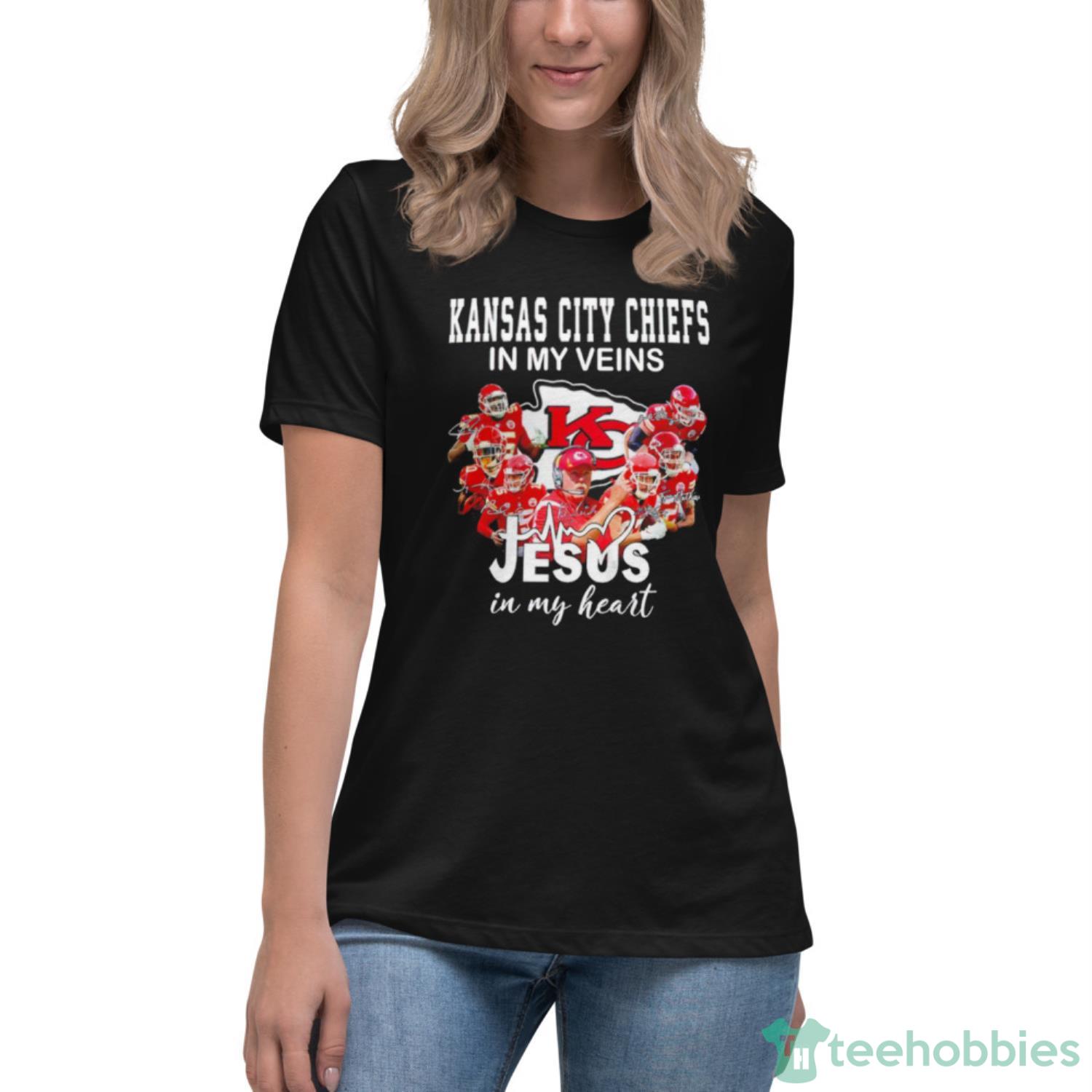 Kansas City Royals Logo 2023 In My Veins Jesus In My Hearshirt