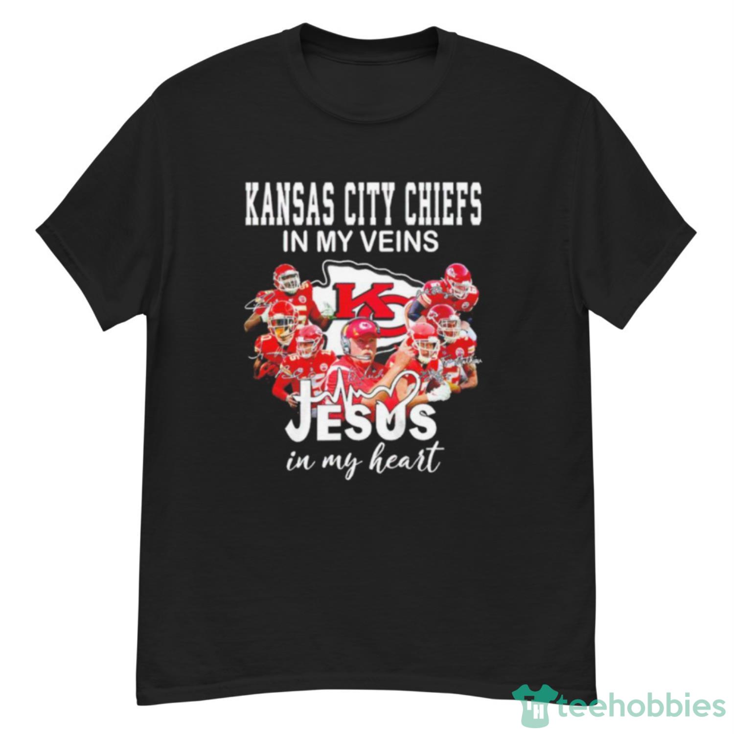 Kansas City Royals Logo 2023 In My Veins Jesus In My Hearshirt