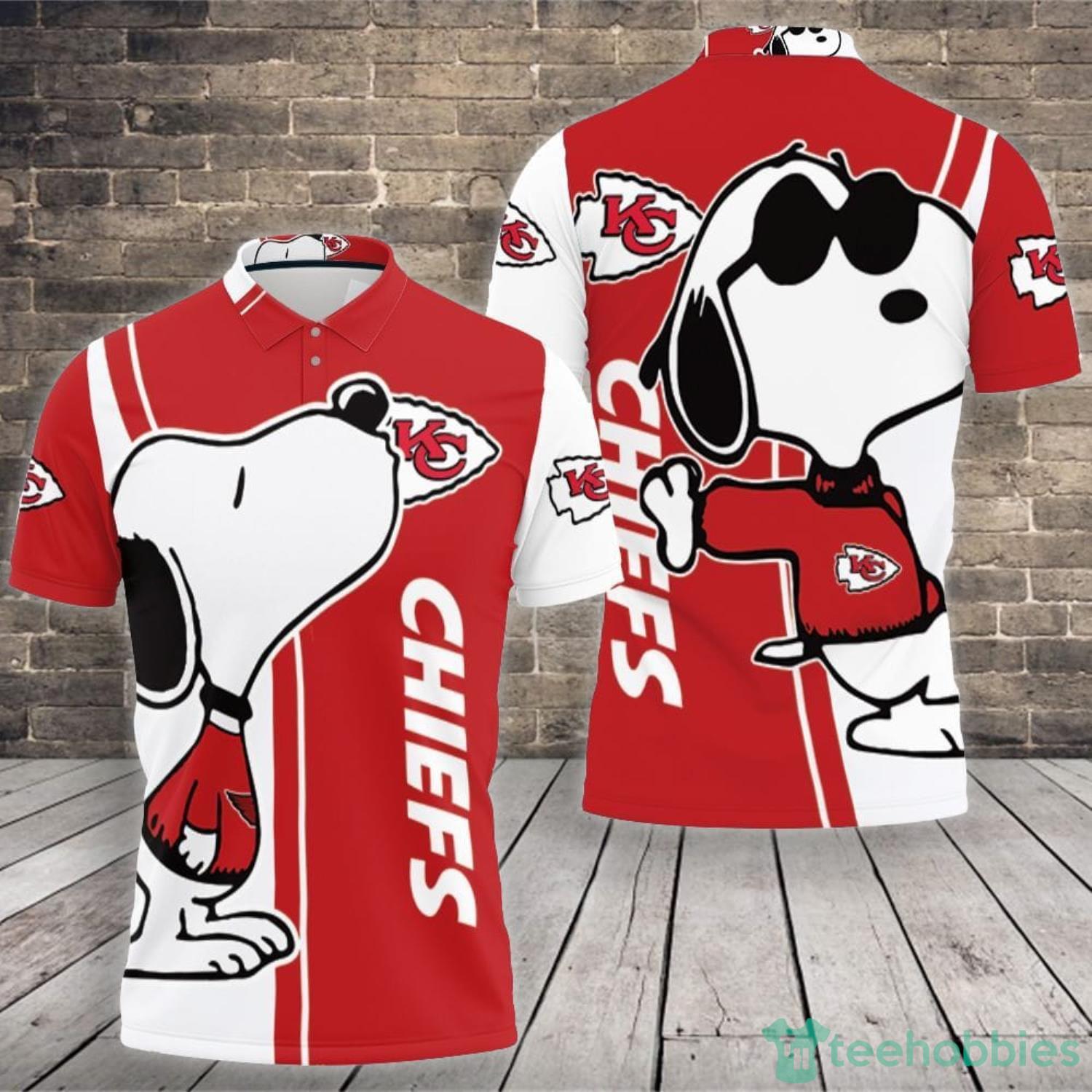 Kansas City Chiefs Snoopy Lover Polo Shirt For Sport Fans Product Photo 1