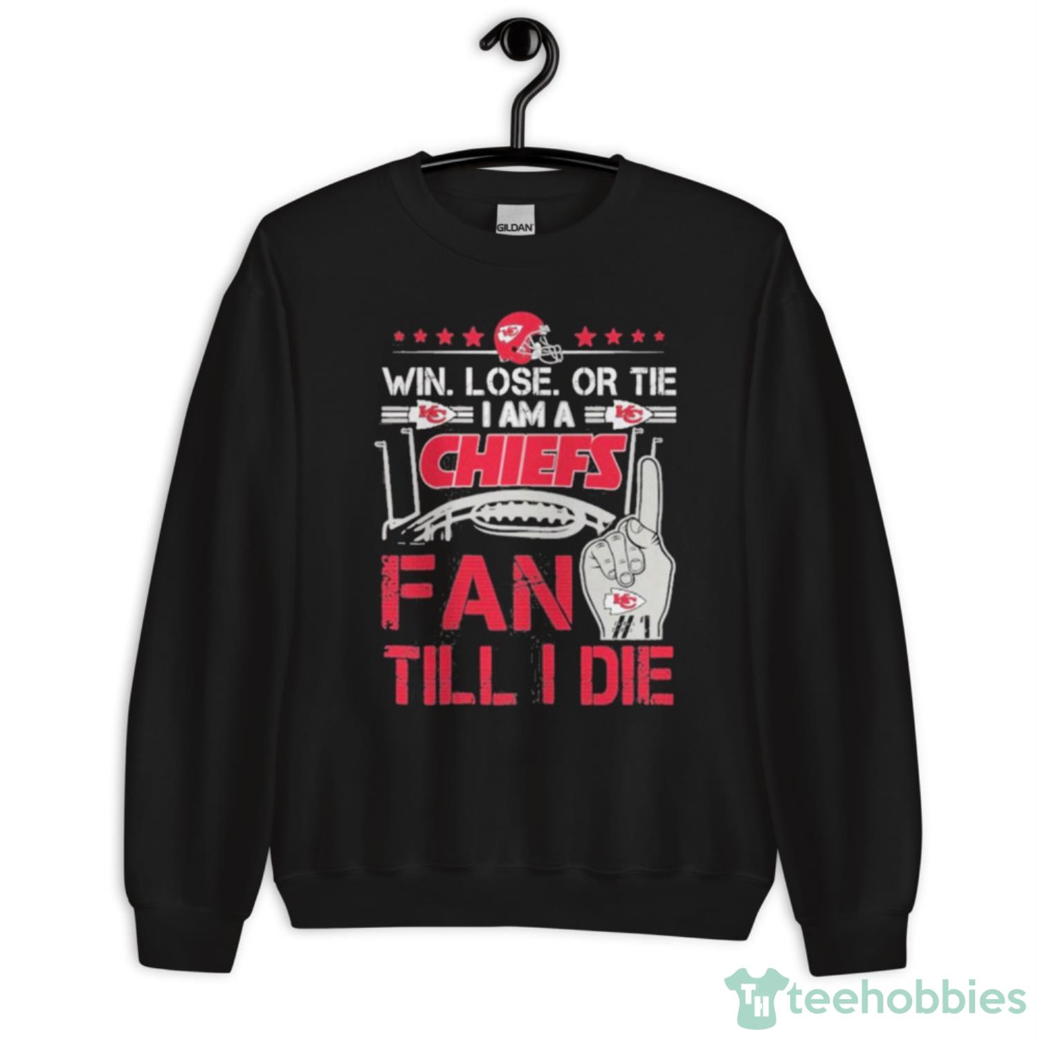 Kansas City Chiefs ,Win. Lose or Tie I Am A Chiefs Fan Till I Die,FL Football Team, KC Chiefs Champion Classic T Shirt image Kansas City Chiefs ,Win. Lose or Tie I Am A Chiefs Fan Till I Die,FL Football Team, KC Chiefs Champion Classic T-Shirt - Unisex Crewneck Sweatshirt