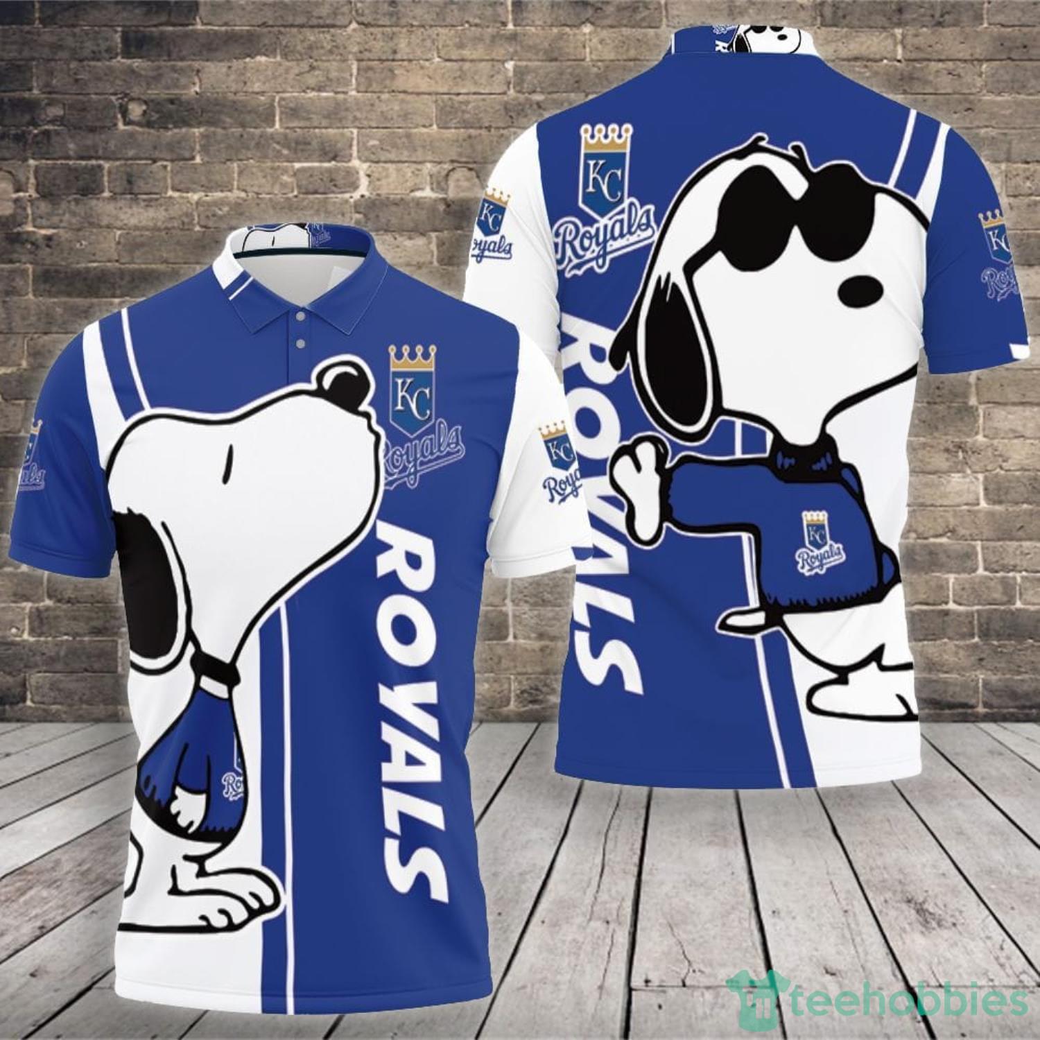 Kansas City Royals Snoopy Lover Polo Shirt For Sport Fans Product Photo 1