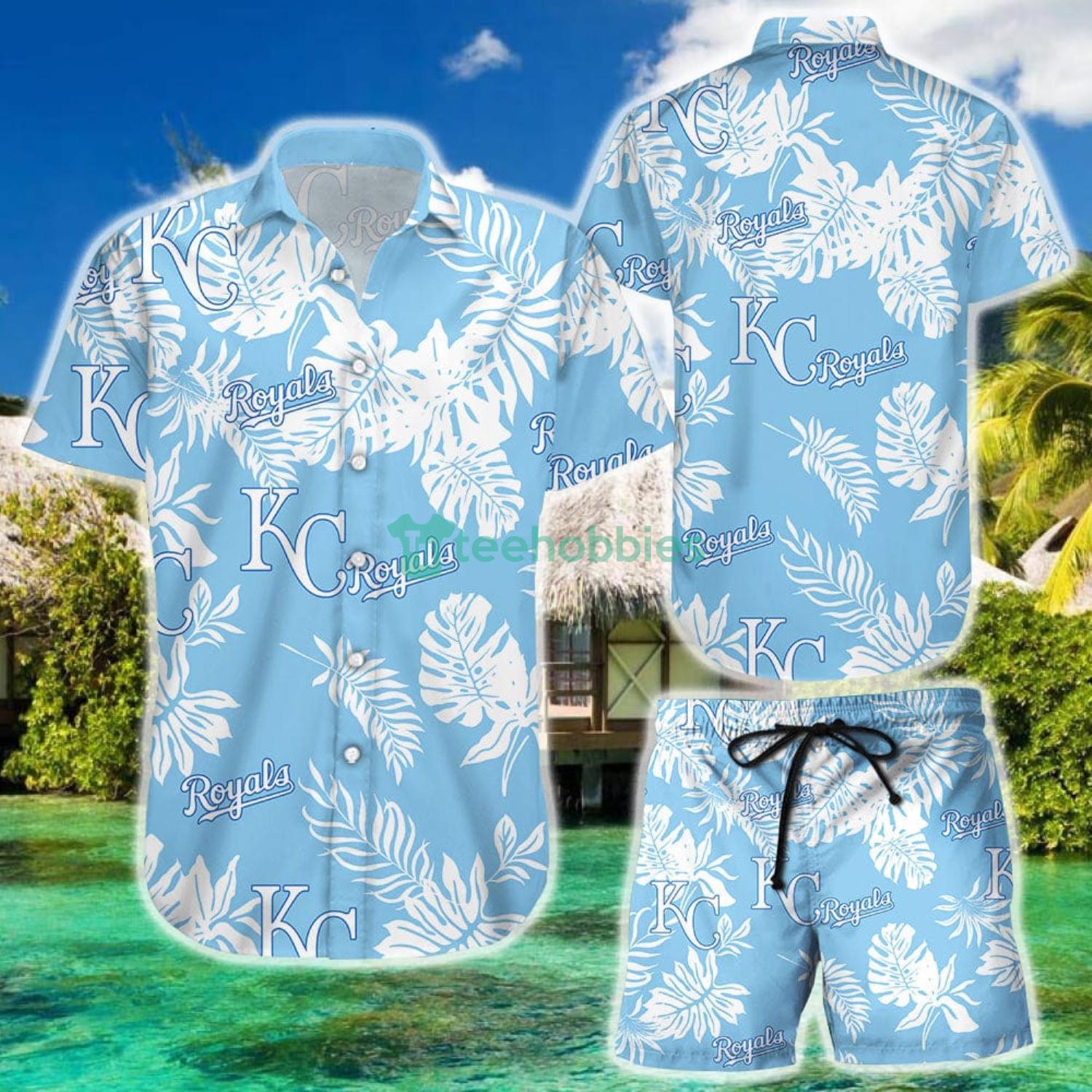 Kansas City Royals Tropical Flower Shorts Sleeve Hawaiian Shirt
