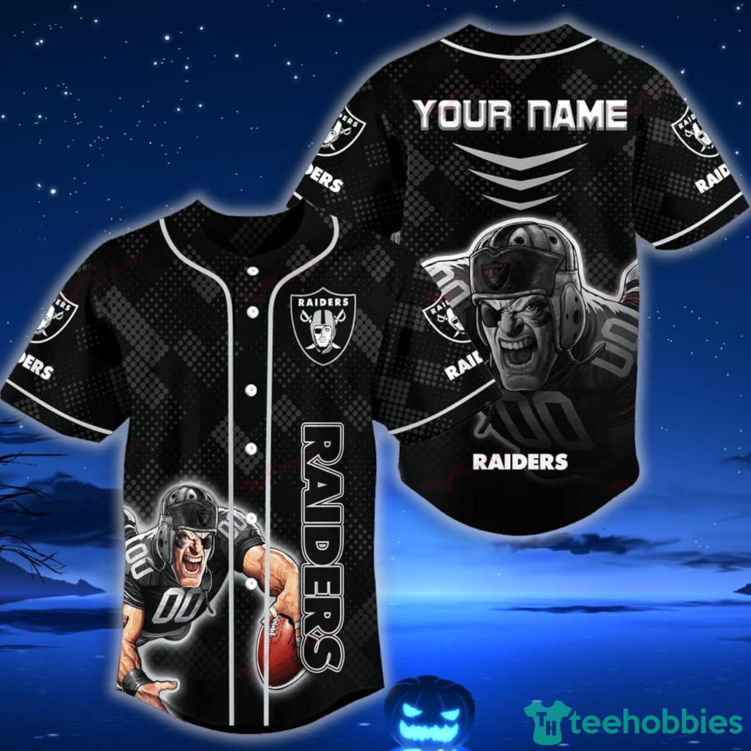 Las Vegas Raiders NFL Personalized Name Baseball Jersey Shirt