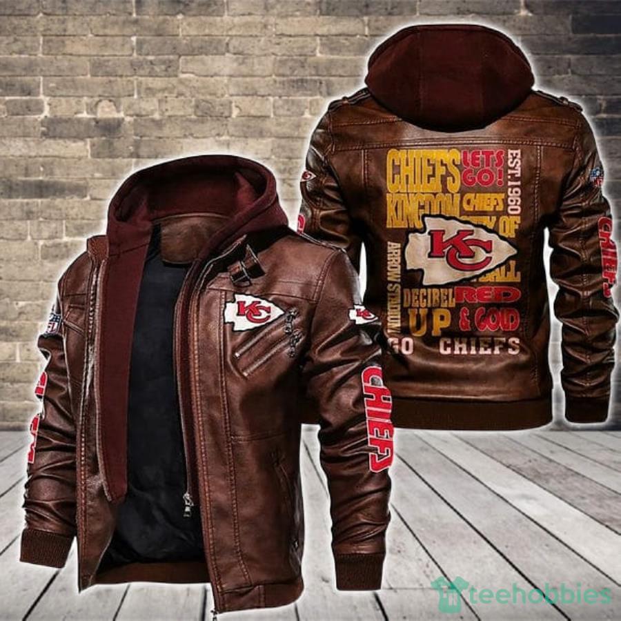 Let's Go Kansas City Chiefs 2D Leather Jacket