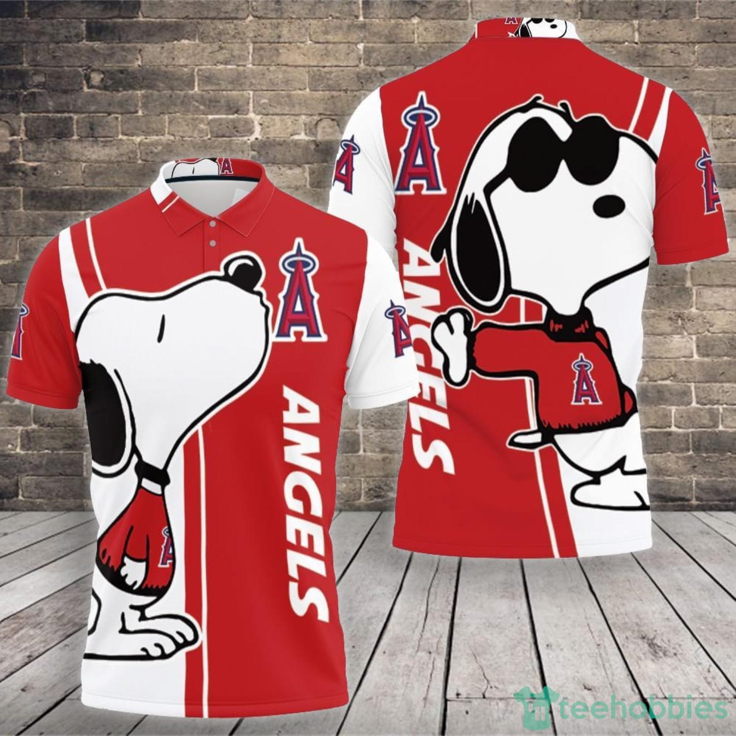 Los Angeles Angels Snoopy Lover Polo Shirt For Sport Fans Product Photo 1