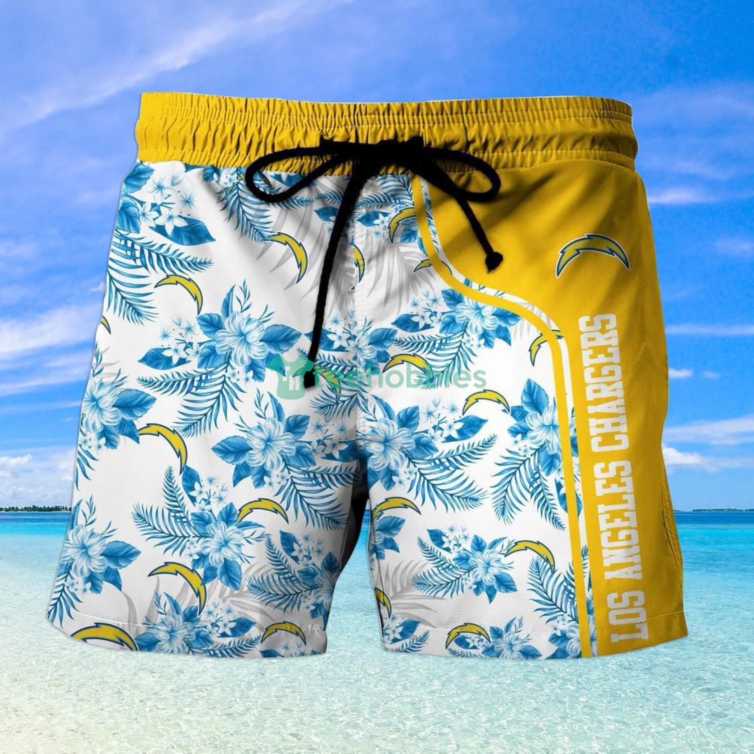 Los Angeles Chargers Football NFL Baby Yoda Lover Hawaiian Shirt And Short image Los Angeles Chargers Football NFL Baby Yoda Lover Hawaiian Shirt And Short Product Photo 3