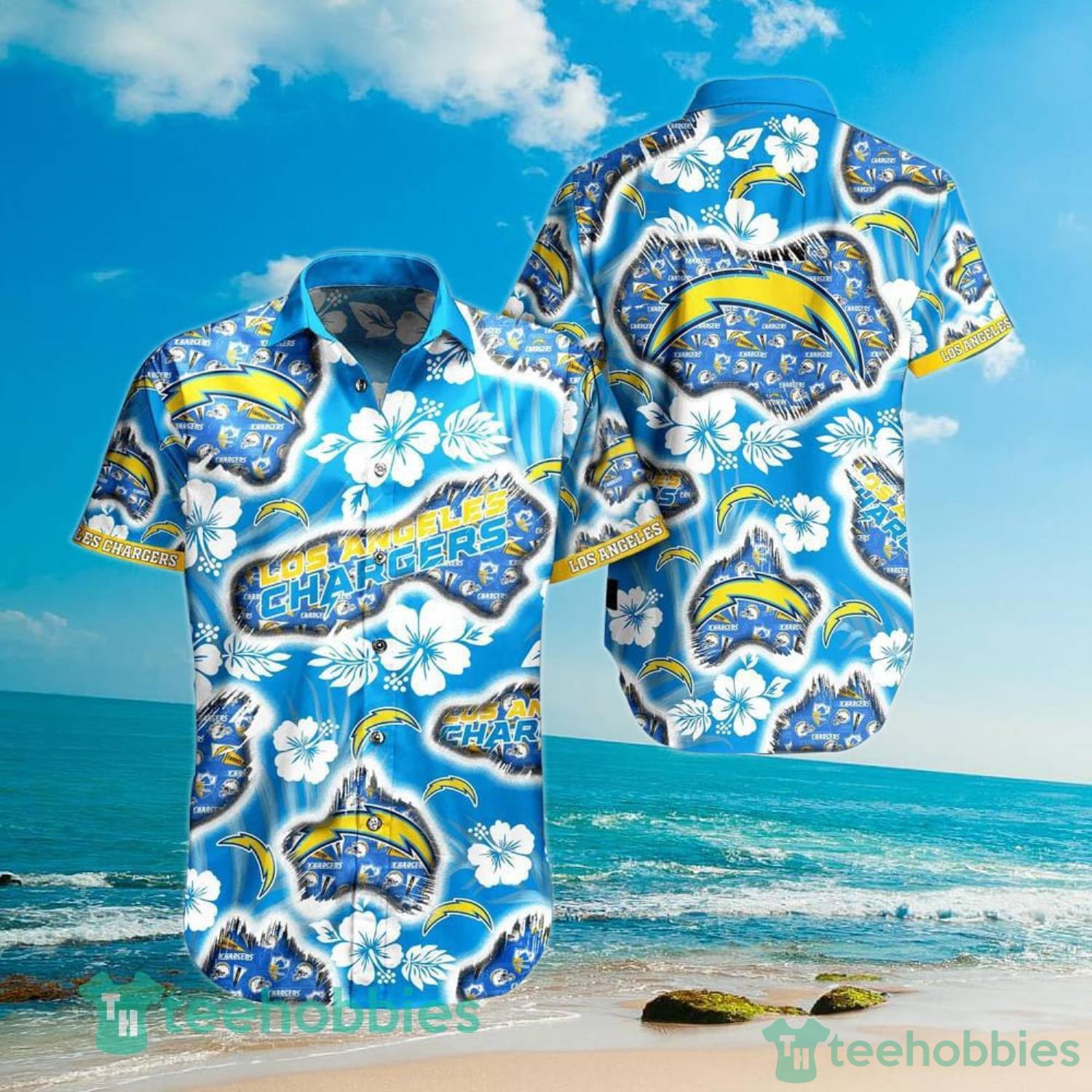 Los Angeles Chargers T-Shirts Beach Shorts Outfit Men Summer Short Sleeve  Shorts