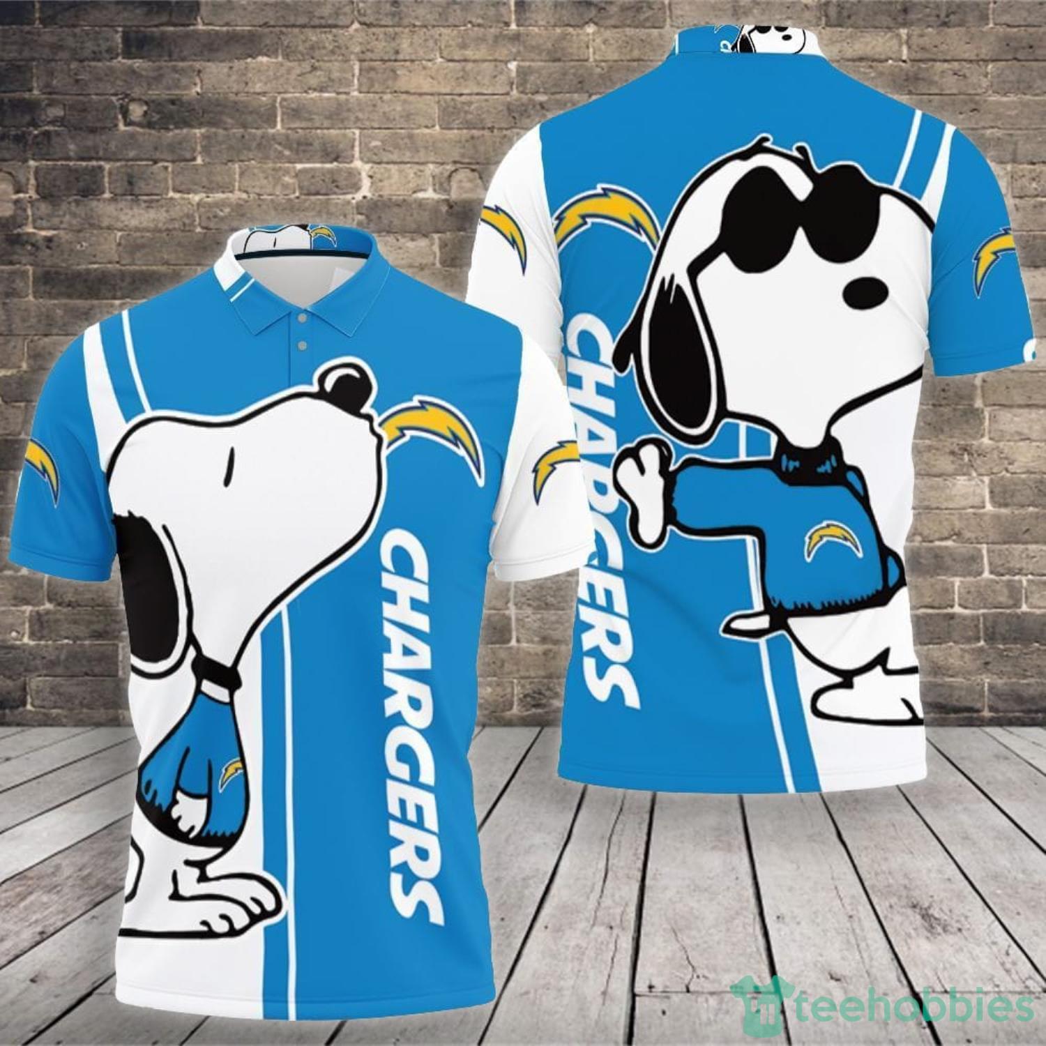 Los Angeles Chargers Snoopy Lover Polo Shirt For Sport Fans Product Photo 1