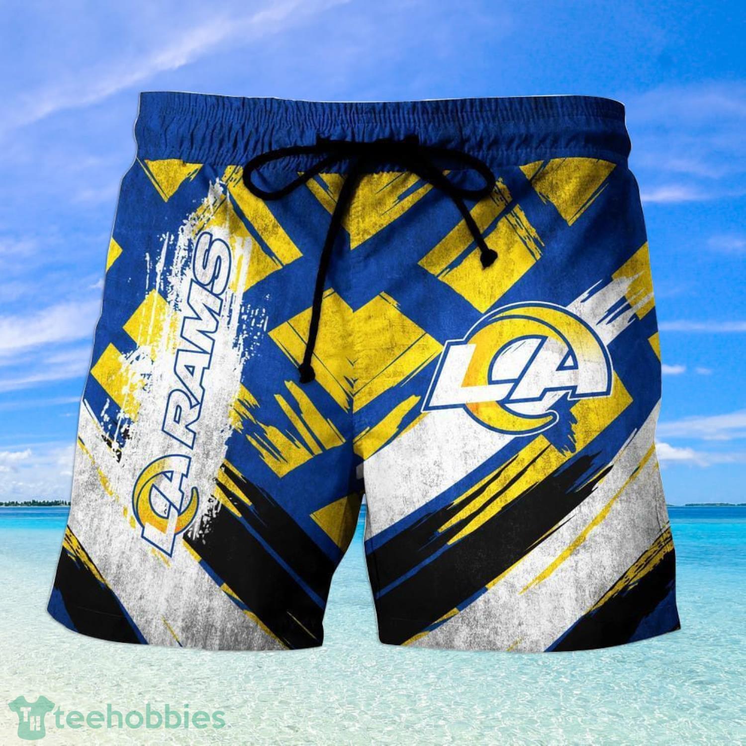 Hot Los Angeles Rams Nfl Summer Hawaiian Shirt And Shorts