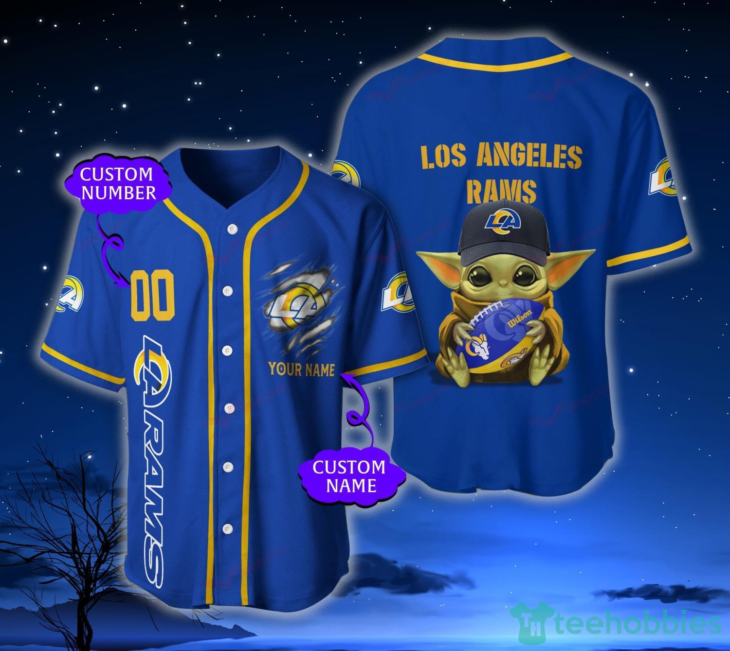 Personalized Los Angeles Rams Baseball Jersey Shirt For Fans