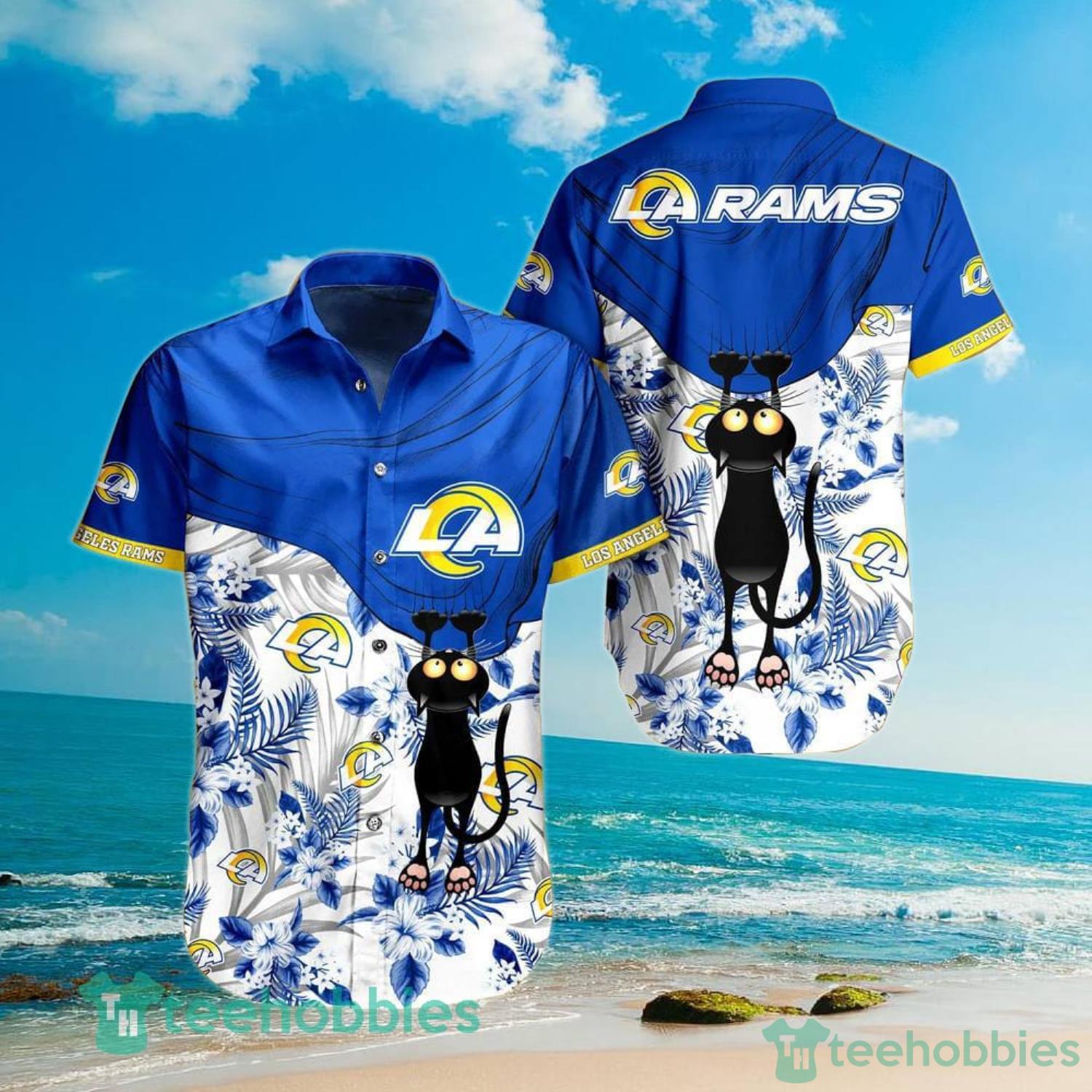 Custom Name Los Angeles Rams Hawaiian Shirts tropical island Gift For Men  And Women - Freedomdesign