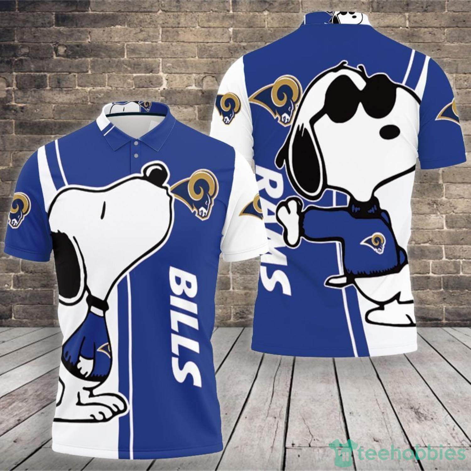 Los Angeles Rams Snoopy Lover Polo Shirt For Sport Fans Product Photo 1