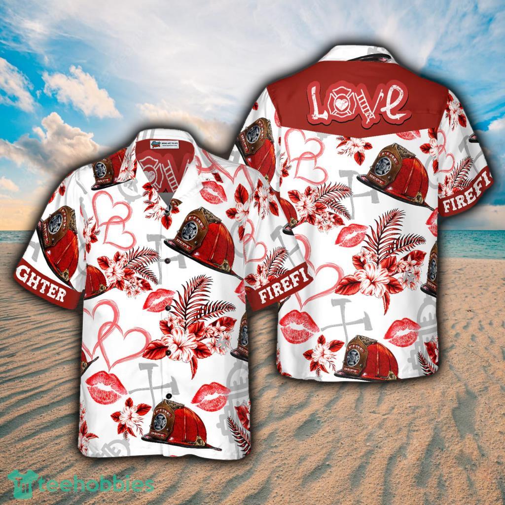 Buffalo Bills Hawaiian Shirt Red Fire Rugby Beach Gift For Dad