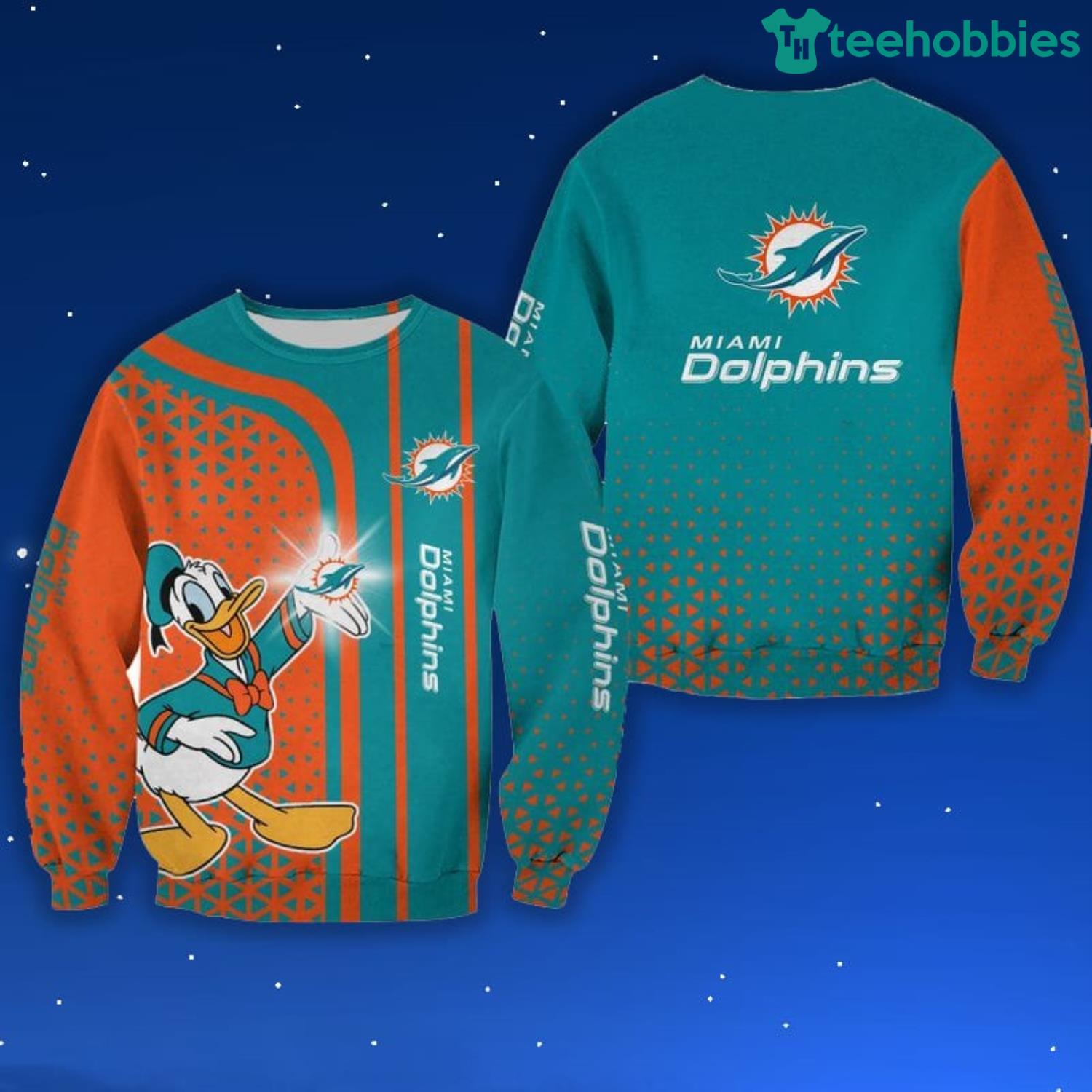 Miami Dolphins Donald Hoodie Zip up Hoodie T-shirt Bomber Sweater