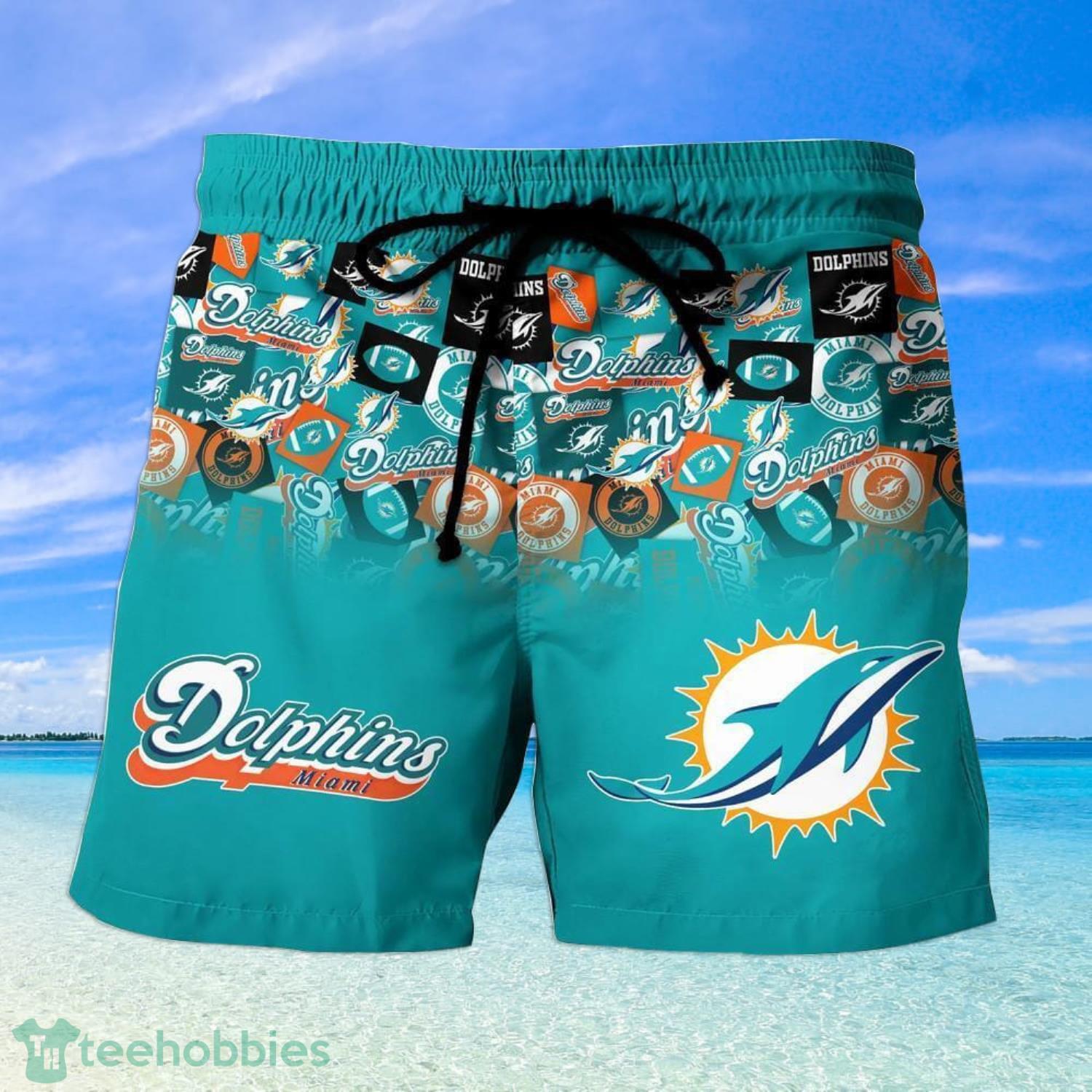 Miami Dolphins Fans All Over Print Logo Hawaiian Shirt And Shorts