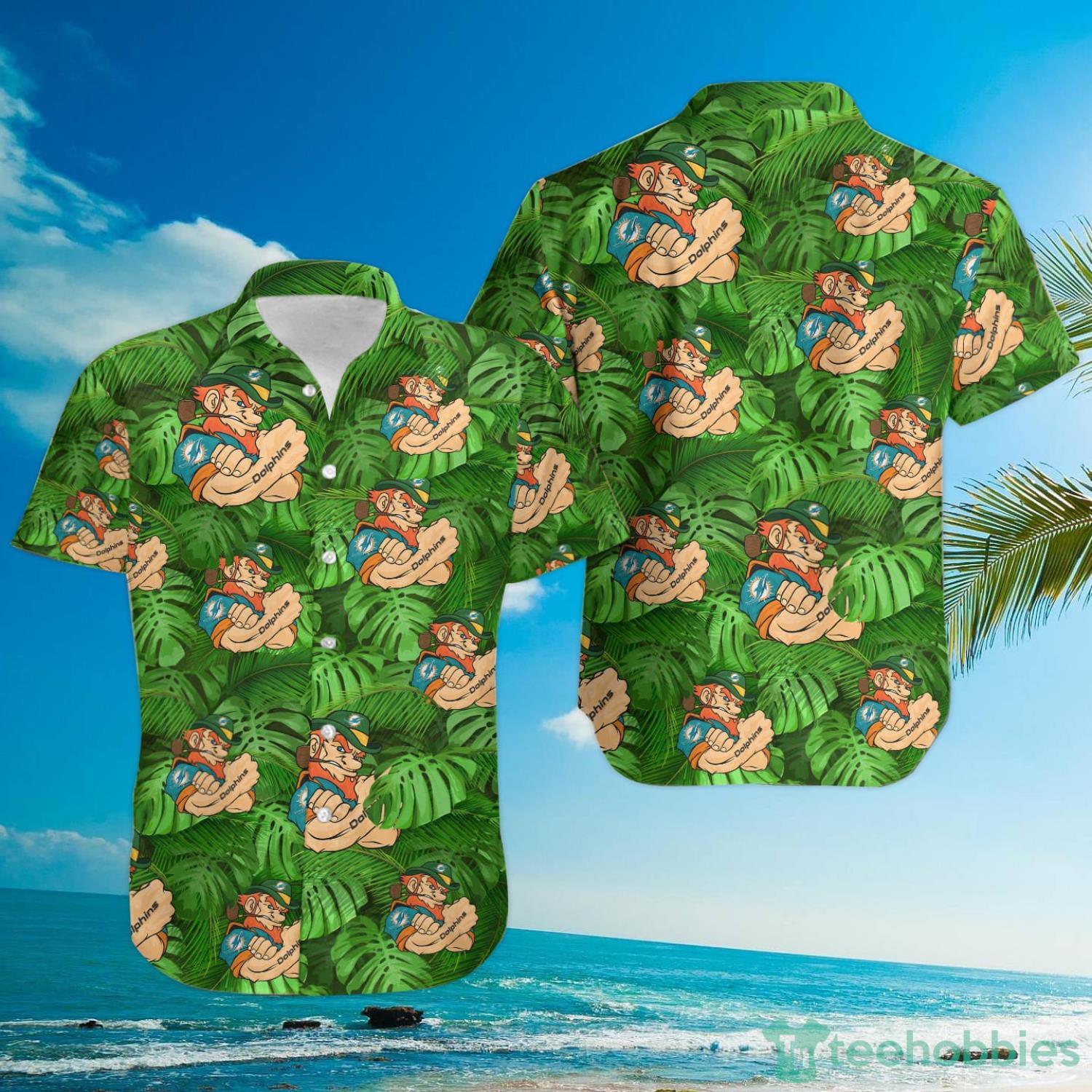 Miami Dolphins Leprechaun St. Patrick's Day Hawaiian Shirts For