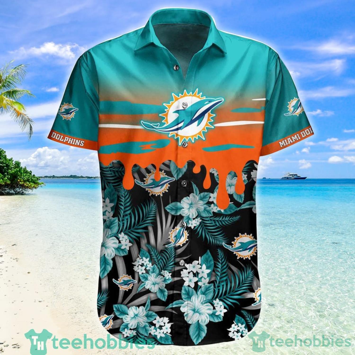 NFL Miami Dolphins Skull Beach Hawaiian Shirt