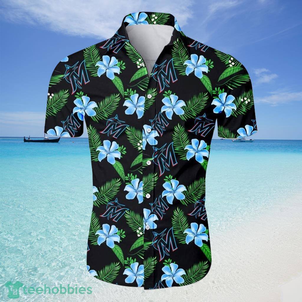 Miami Marlins MLB Hawaiian Shirt Tropical Flower For Fans