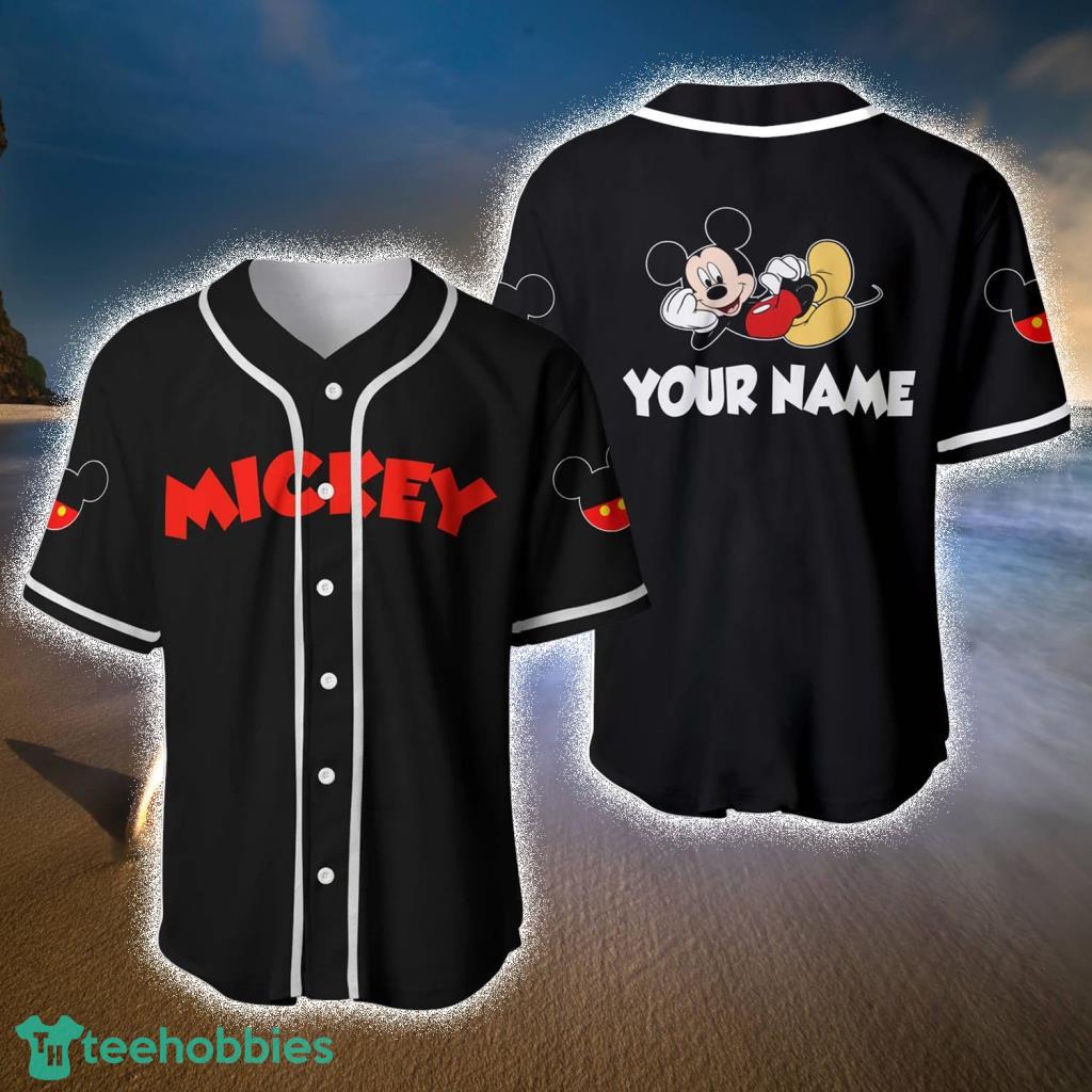 Mickey Mouse Black Red Disney Custom Baseball Jerseys For Men And Women - Mickey Mouse Black Red Disney Custom Baseball Jerseys For Men And Women Mickey Mouse Black Red Disney Custom Baseball Jerseys For Men And Women - Mickey Mouse Black Red Disney Custom Baseball Jerseys For Men And Women