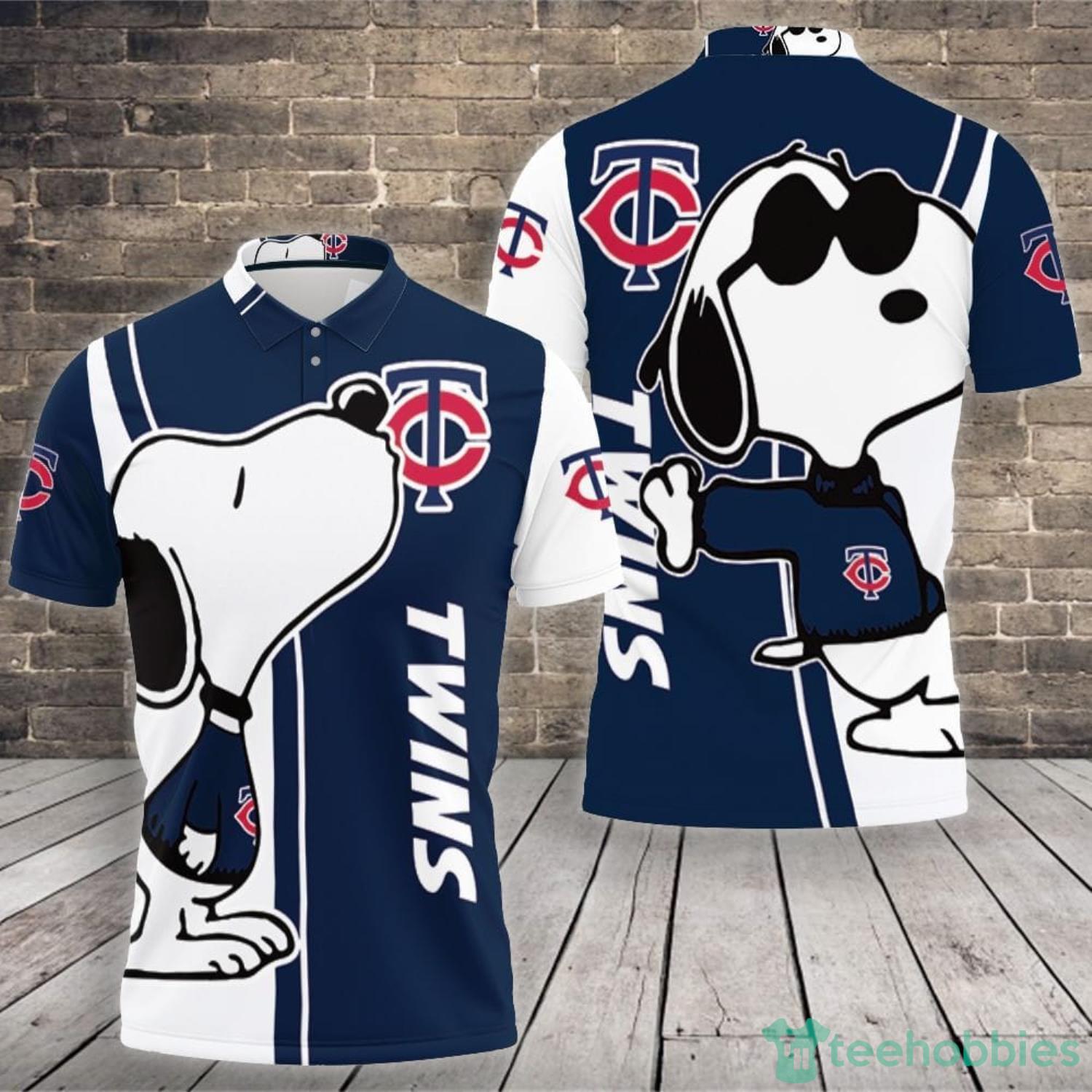 Minnesota Twins Snoopy Lover Polo Shirt For Sport Fans Product Photo 1