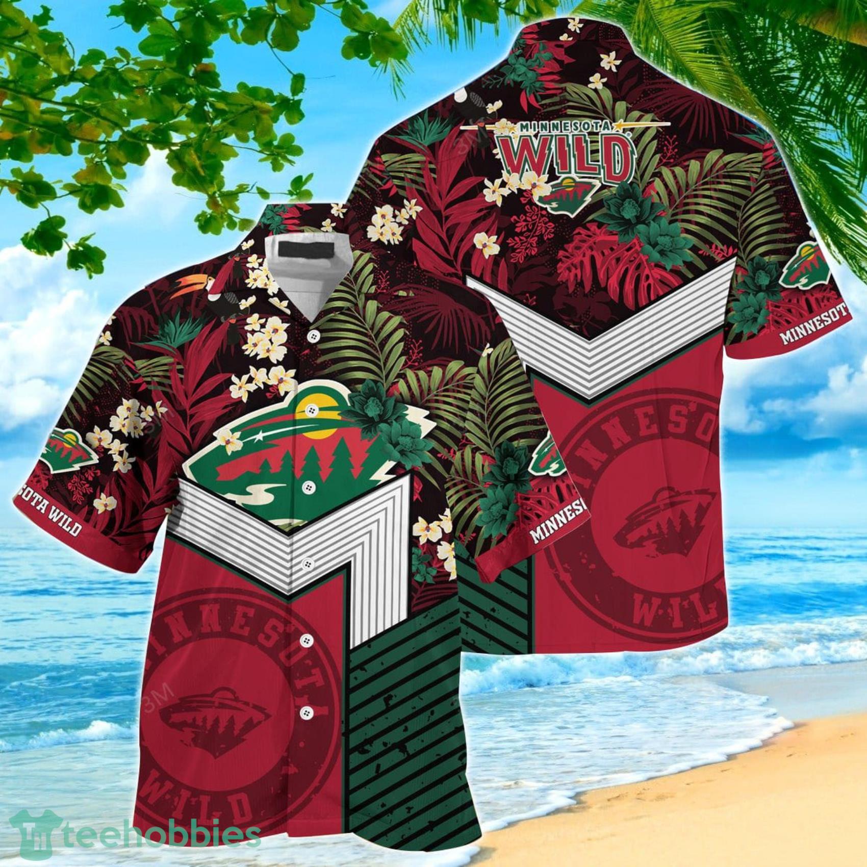 Minnesota Wild NHL Hawaiian Shirt Air Conditioning Aloha Shirt - Trendy  Aloha