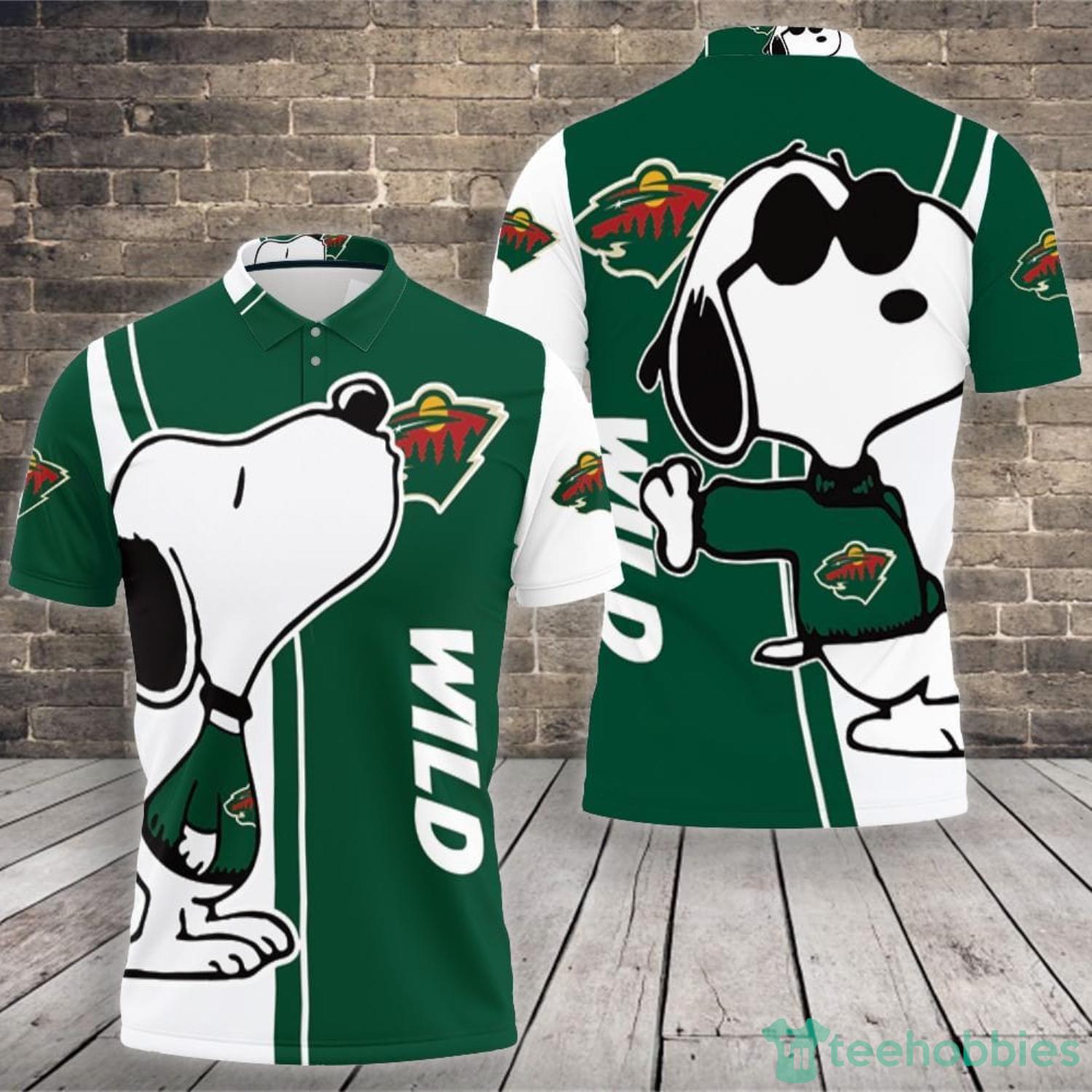 Minnesota Wild Snoopy Lover Polo Shirt For Sport Fans Product Photo 1