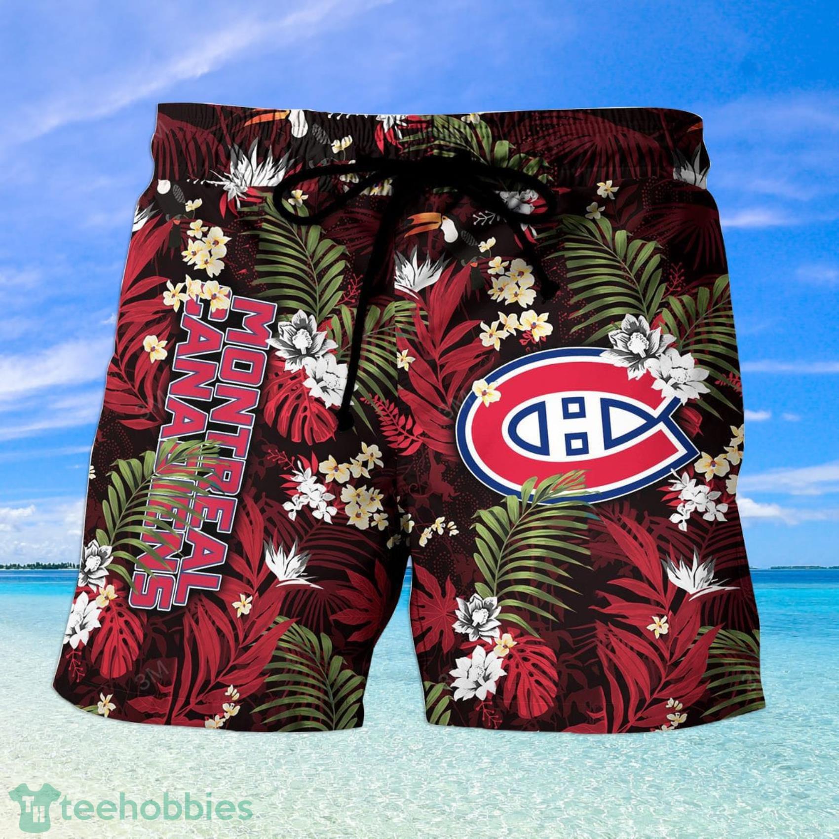 Montreal Canadiens NHL Flower Tropical Hawaiian Shirt And Short Limited Edition Product Photo 4 Montreal Canadiens NHL Flower Tropical Hawaiian Shirt And Short Limited Edition Product Photo 4