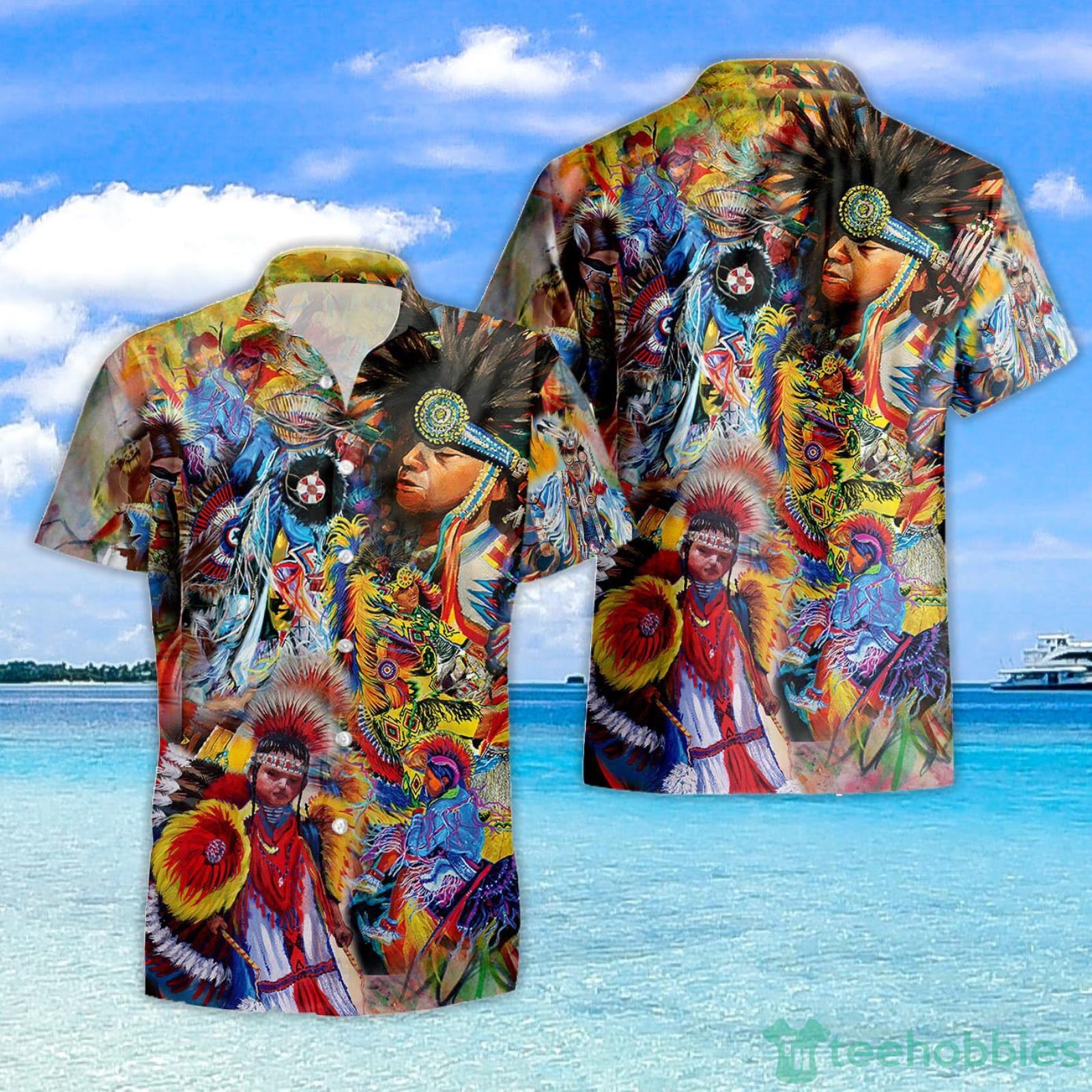 Native American Pow Wow Dancing Hawaiian Shirt Product Photo 3 Native American Pow Wow Dancing Hawaiian Shirt Product Photo 3