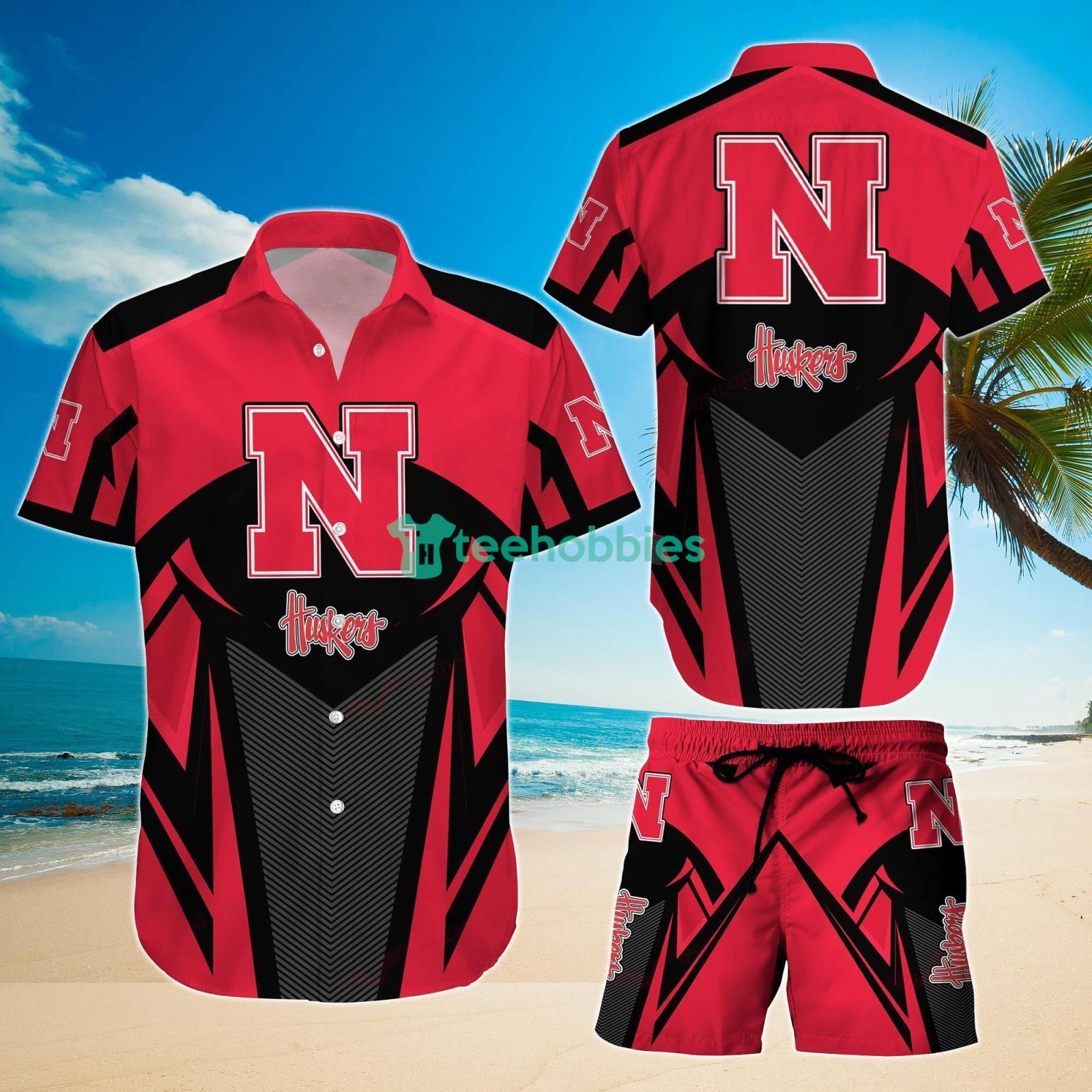 Awesome Aloha NCAA Nebraska Cornhuskers Hawaiian Shirt Beach