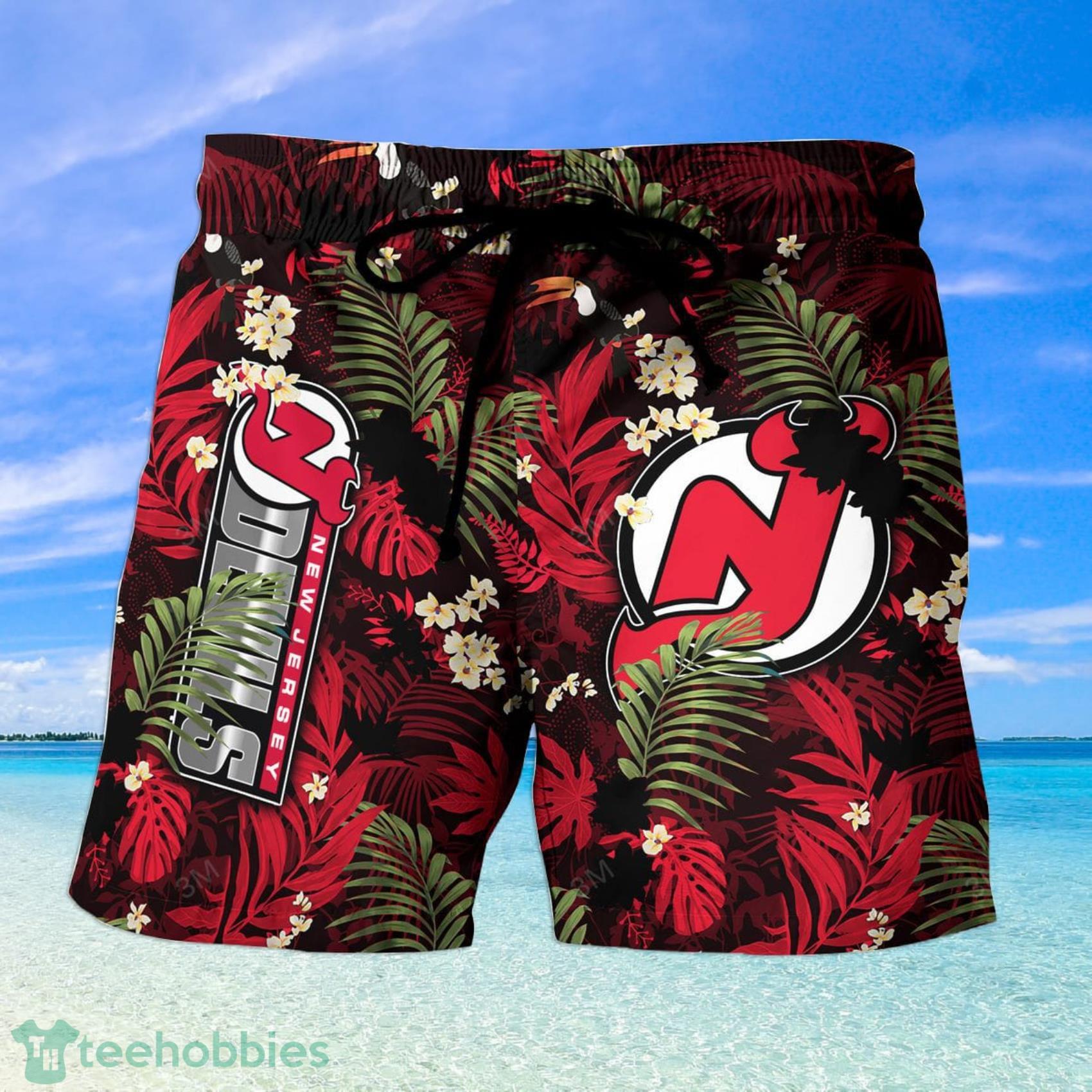 The best selling] New Jersey Devils NHL Floral Full Printing 3D Hawaiian  Shirt