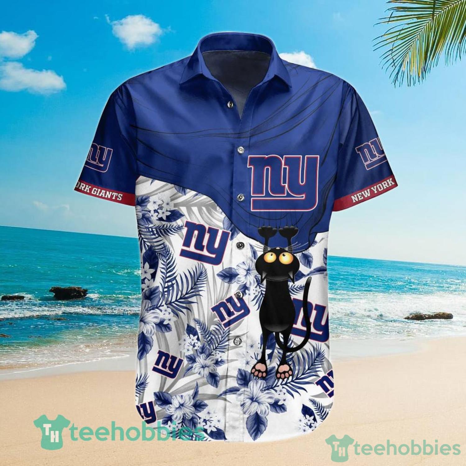 Funny New York Giants Nfl Hawaiian Shirt Custom NY Giants Hawaiian