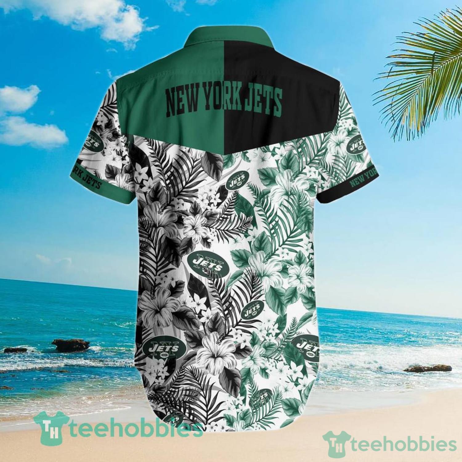 Personalized New York Jets NFL Hawaiian Shirt, beach shorts