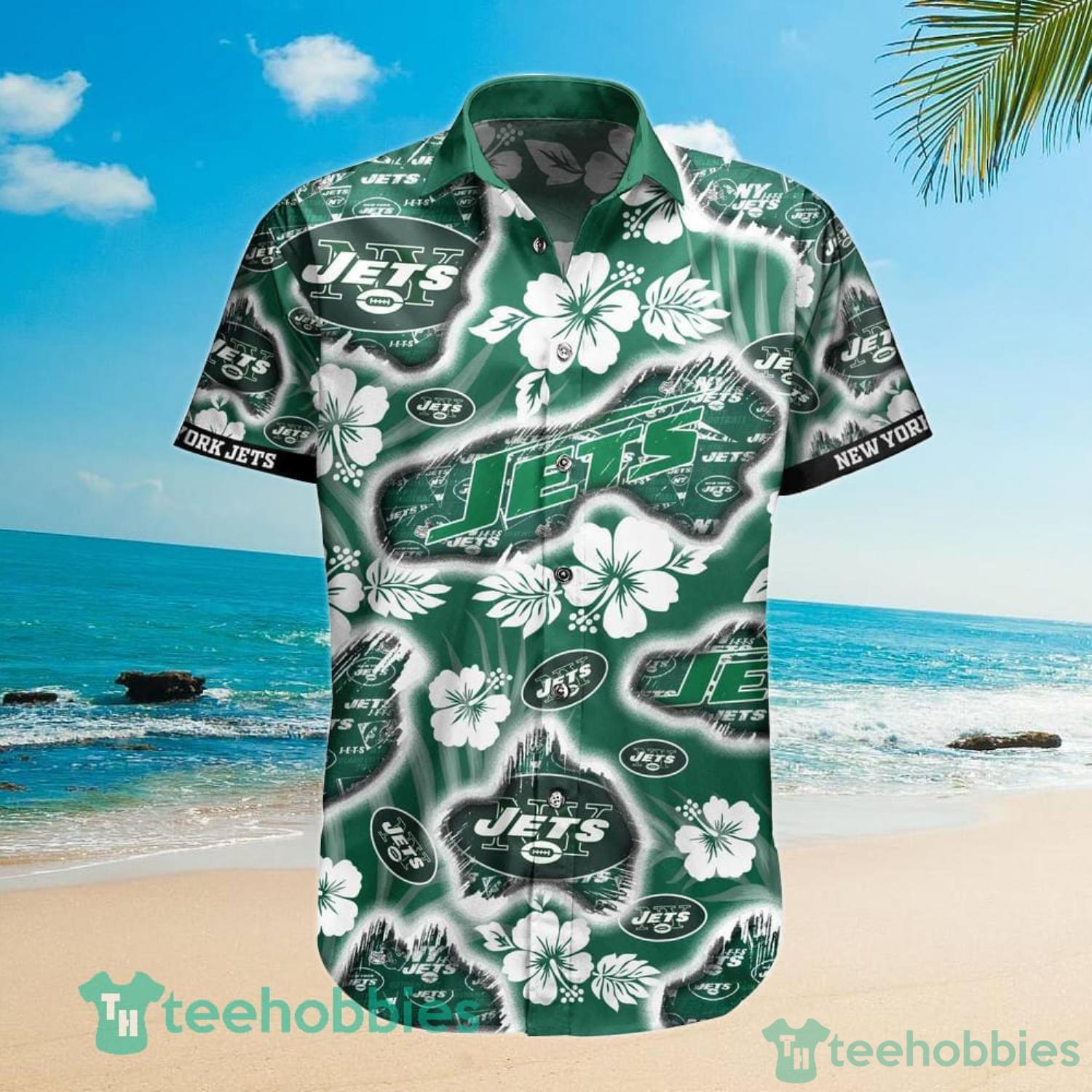 New York Jets Retro Green Hawaiian Shirt