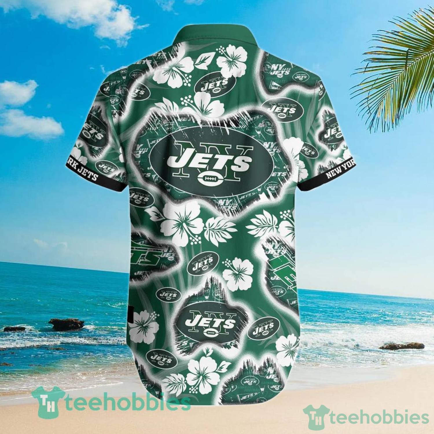 New York Jets Retro Green Hawaiian Shirt