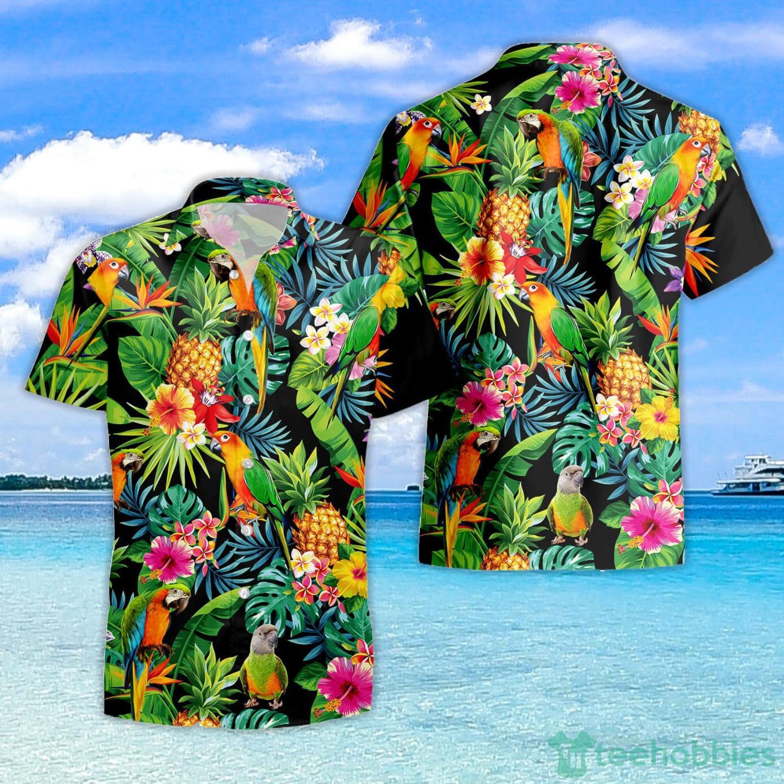 Parrot Pineapple Hawaiian Shirt Hawaii Aloha Beach Shirt