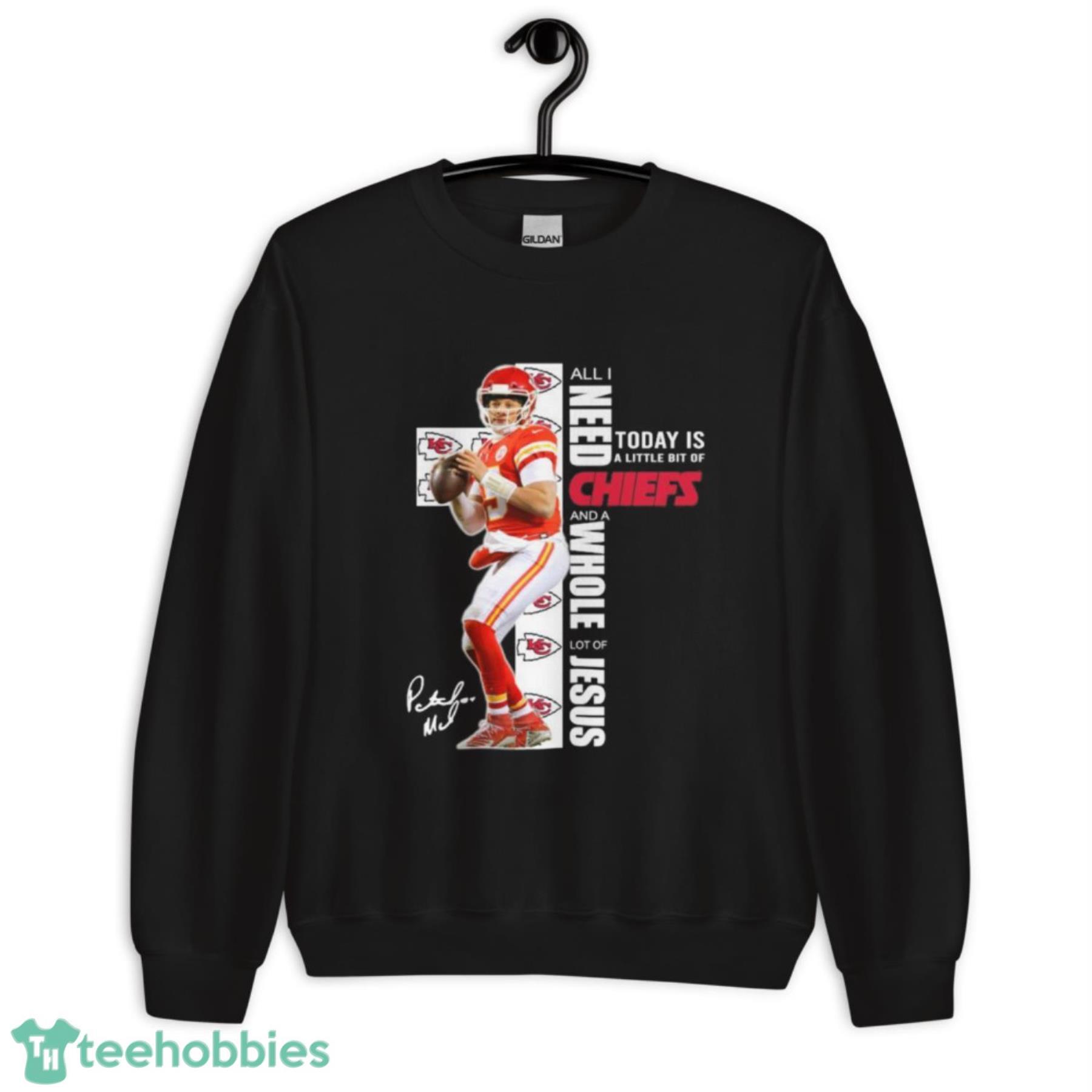 Men's Patrick Mahomes Jersey Print Scrub Top