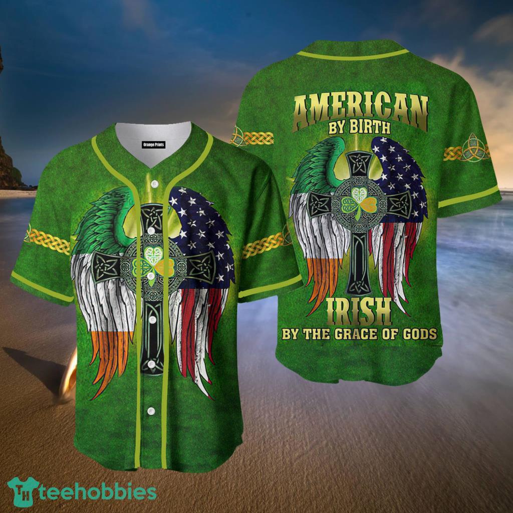 Patrick’s Day Irish By The Grace Of Gods Baseball Jerseys For Men And Women - Patrick’s Day Irish By The Grace Of Gods Baseball Jerseys For Men And Women