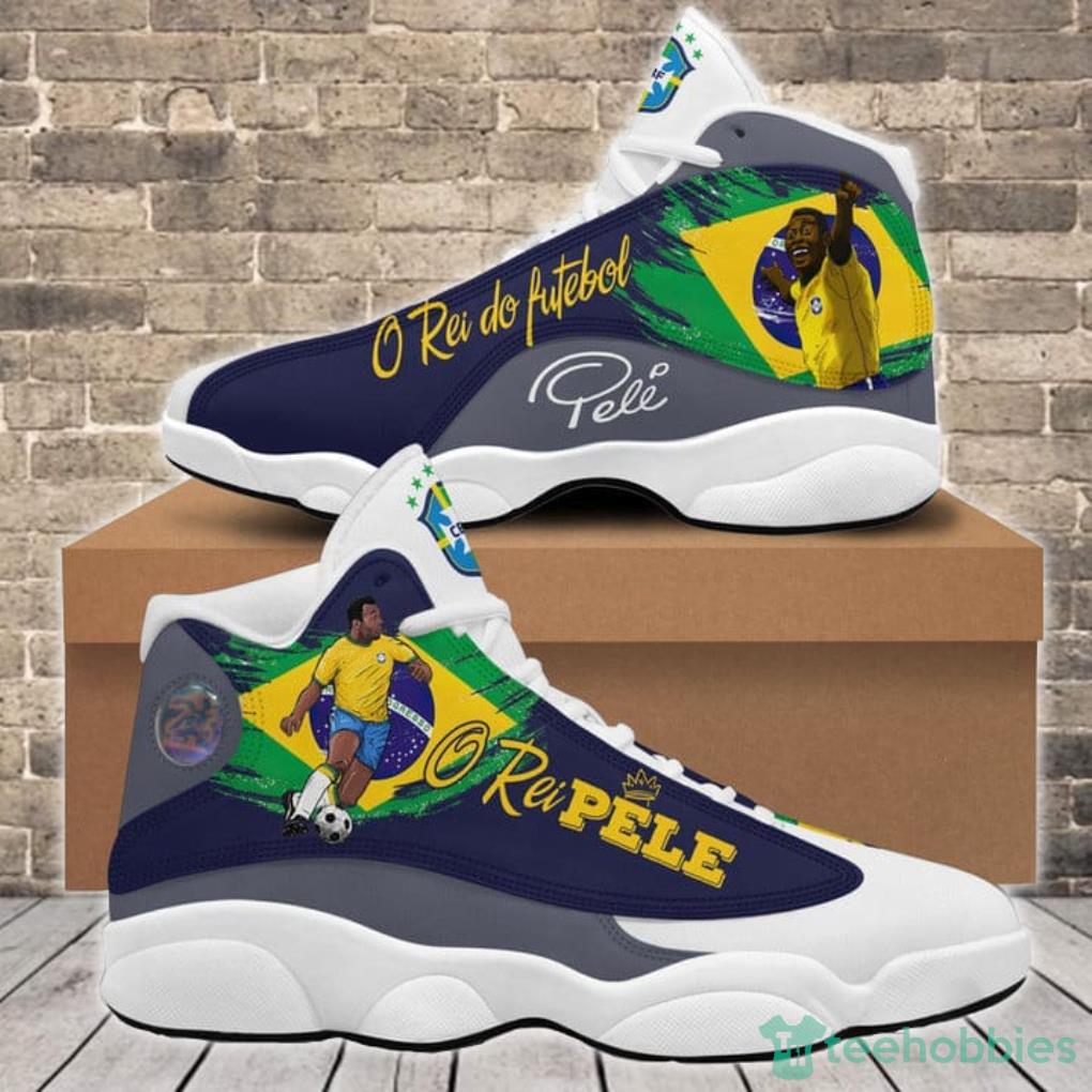Pelé King Of Soccer Air Jordan 13 Shoes For Men And Women For Fans image Pelé King Of Soccer Air Jordan 13 Shoes For Men And Women For Fans Product Photo 2