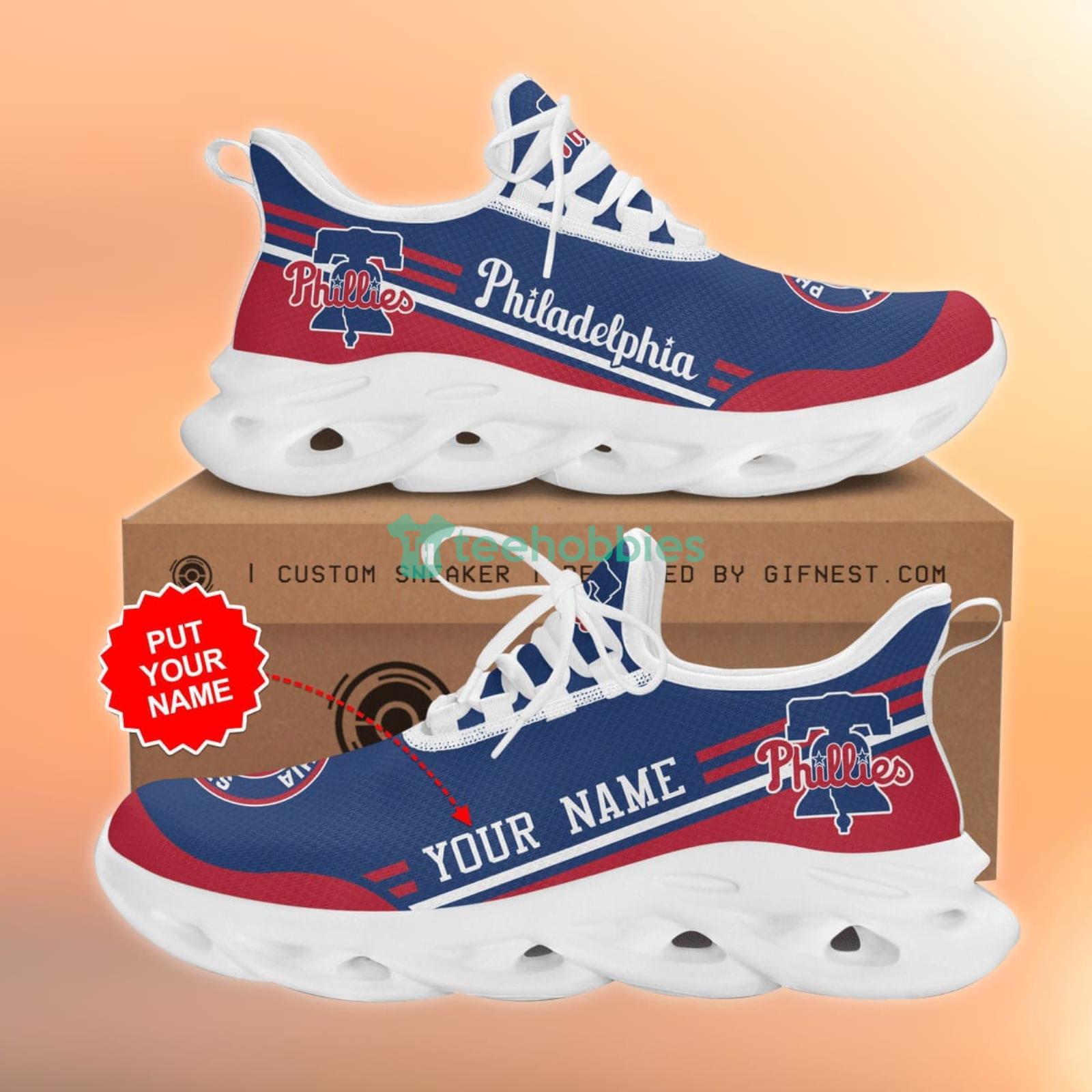 Personalized Philadelphia Phillies Max Soul Shoes For Fan Custom Name Product Photo 1 Personalized Philadelphia Phillies Max Soul Shoes For Fan Custom Name Product Photo 1