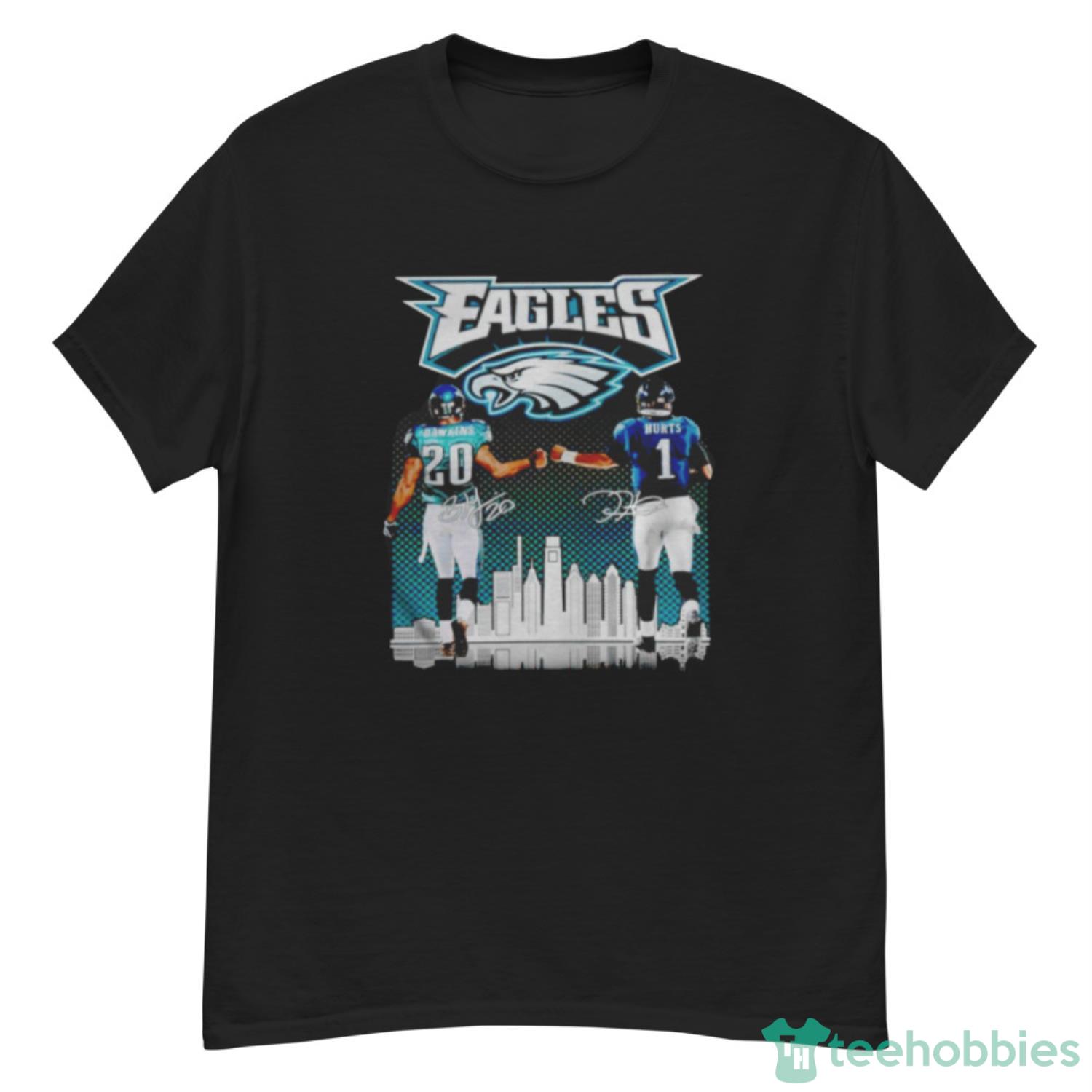 PHILADELPHIA EAGLES BLOCKING PATTERN BOYFRIEND FIT LONG SLEEVE TEE –  GAMEDAY COUTURE