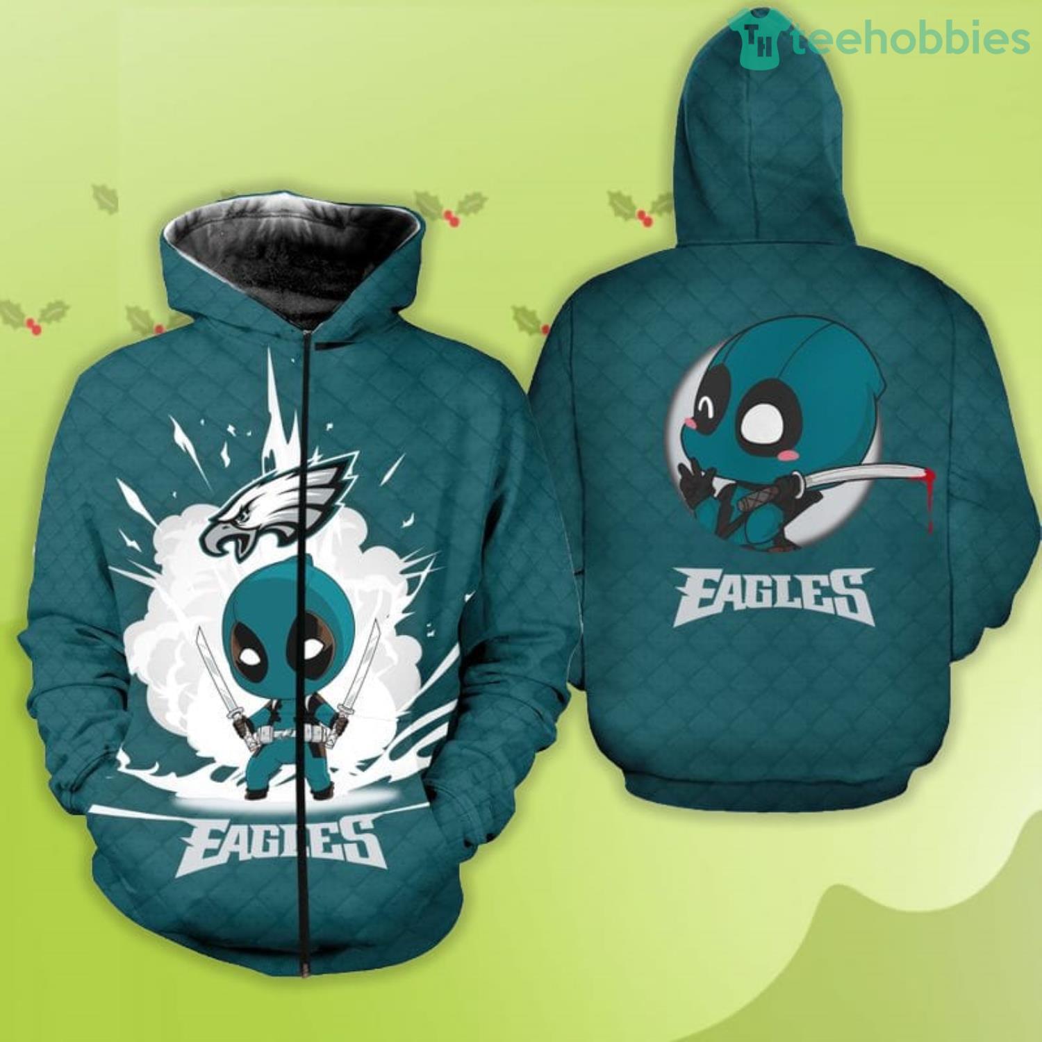 Philadelphia Eagles Sweatshirts Print Unisex Zip Up Hoodie Unisex 3D All  Over Print in 2023