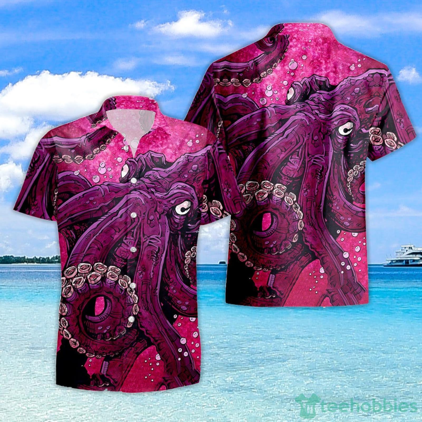 Minnesota Vikings Octopus Alibaba Genie Halloween Hawaiian Shirt Gift Fans  - Banantees