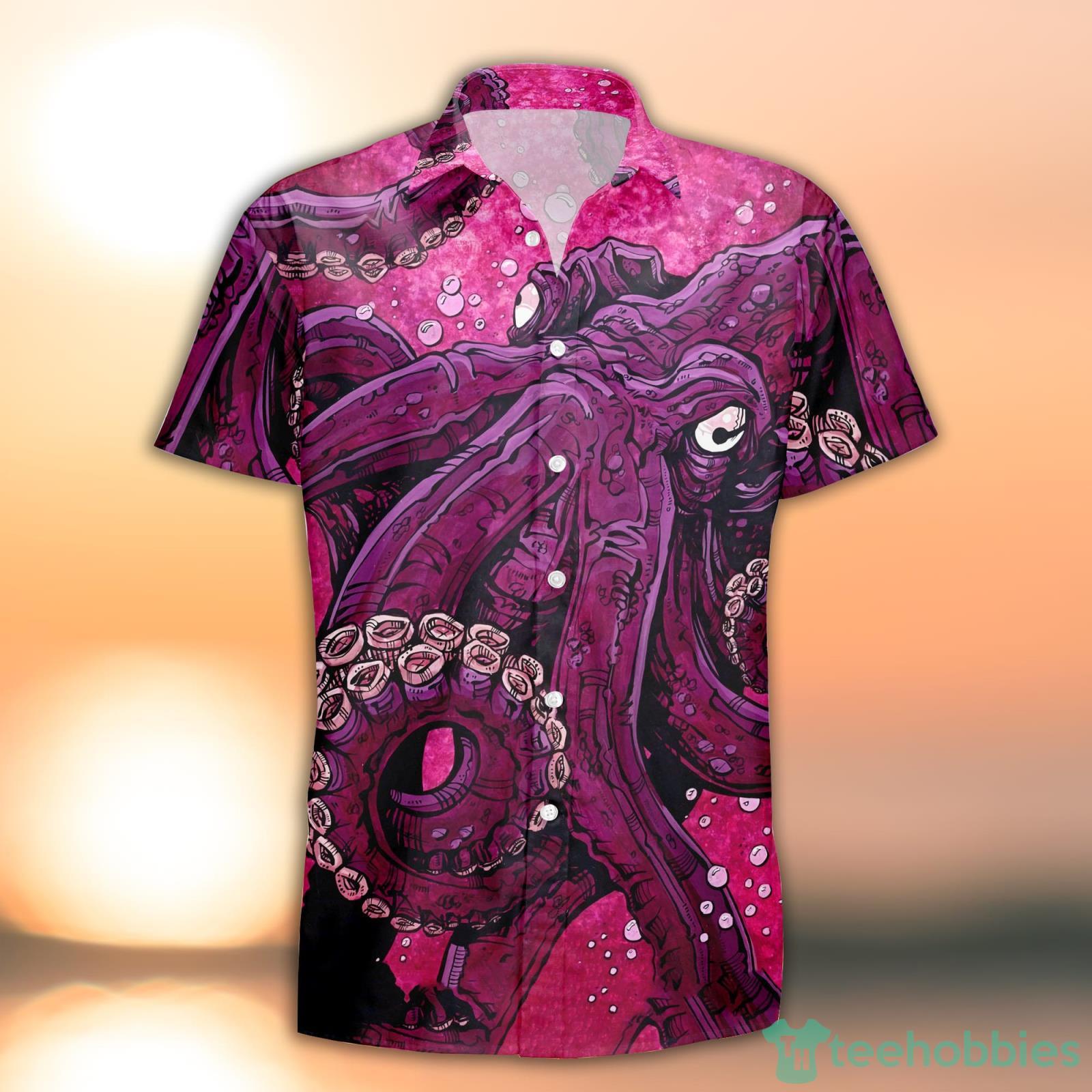 Minnesota Vikings Octopus Alibaba Genie Halloween Hawaiian Shirt Gift Fans  - Banantees