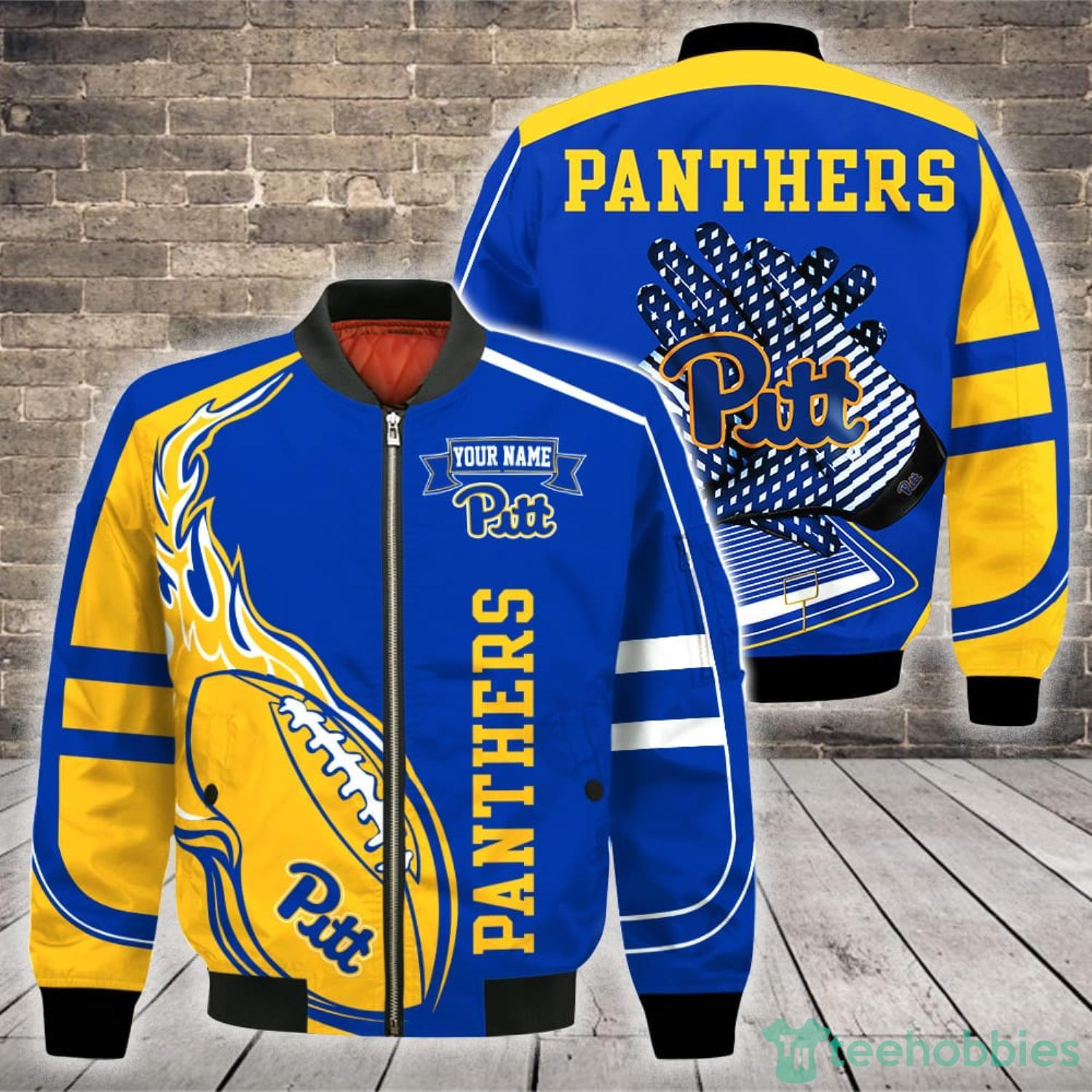 Pittsburgh Panthers NCAA Custom Name Hoodie Bomber Sweatshirt T-Shirt All Over Printed 3D Shirt Product Photo 2 Pittsburgh Panthers NCAA Custom Name Hoodie Bomber Sweatshirt T-Shirt All Over Printed 3D Shirt Product Photo 2