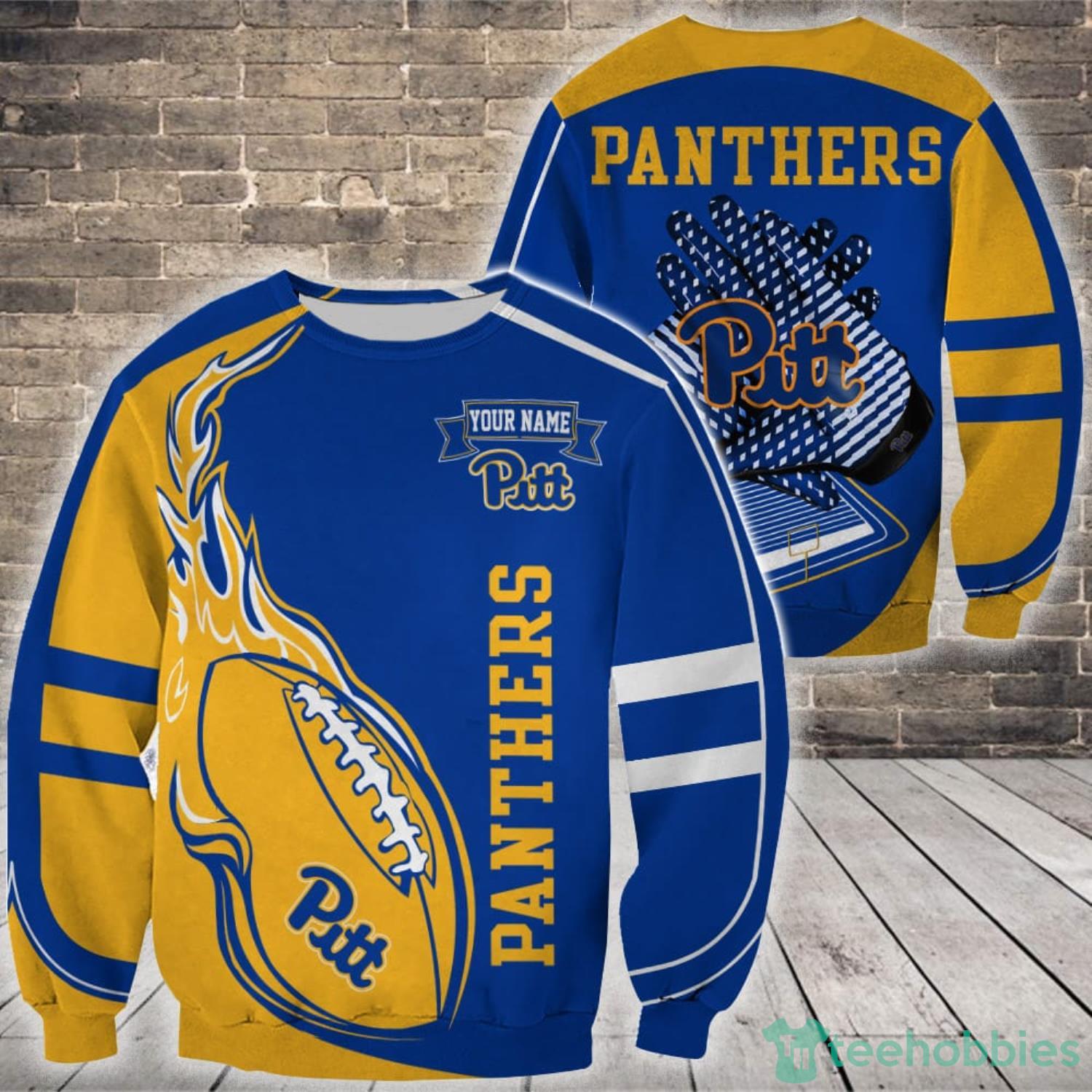 Pittsburgh Panthers NCAA Custom Name Hoodie Bomber Sweatshirt T-Shirt All Over Printed 3D Shirt Product Photo 4 Pittsburgh Panthers NCAA Custom Name Hoodie Bomber Sweatshirt T-Shirt All Over Printed 3D Shirt Product Photo 4