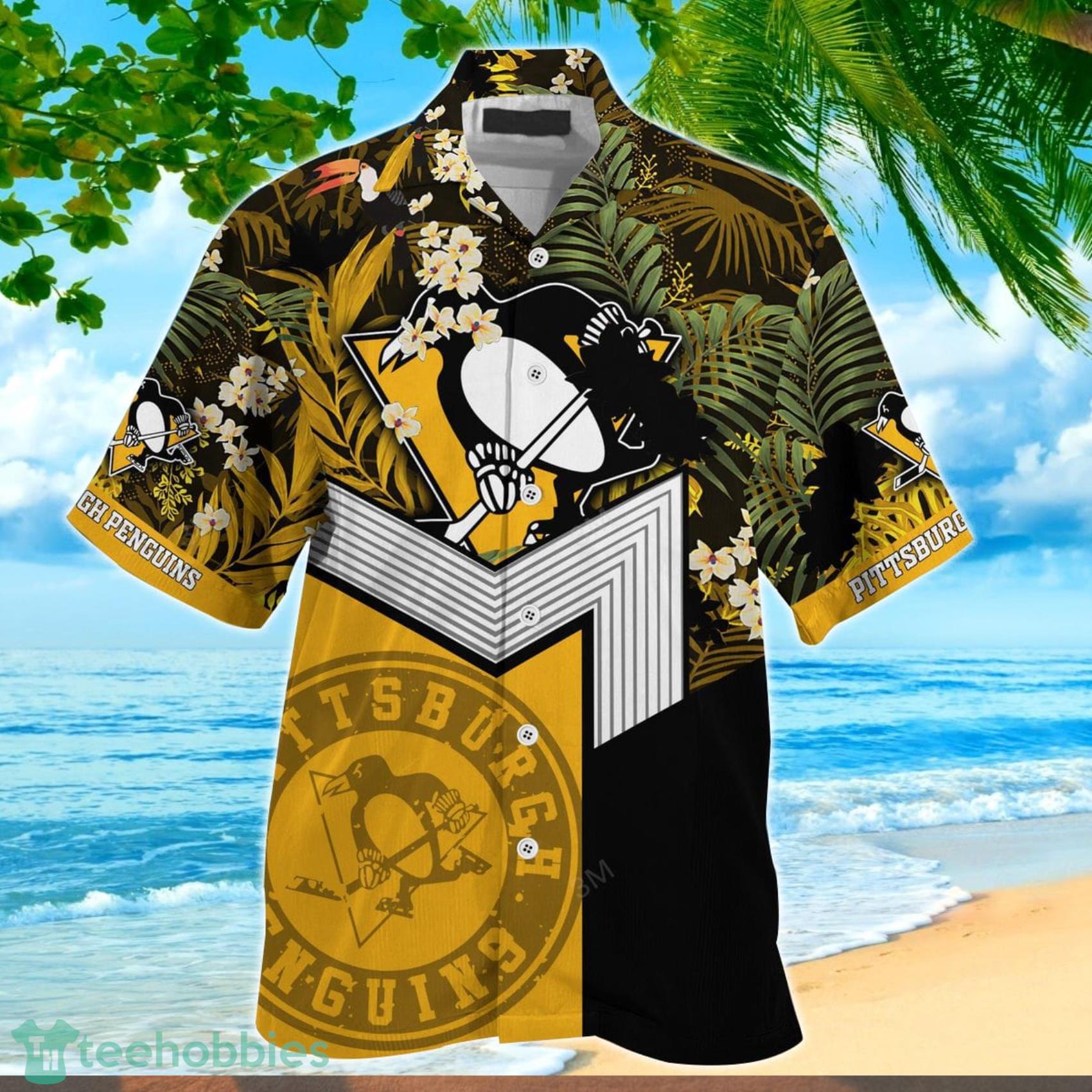 Pittsburgh Penguins NHL Flower Hawaiian Shirt Style Gift For Men