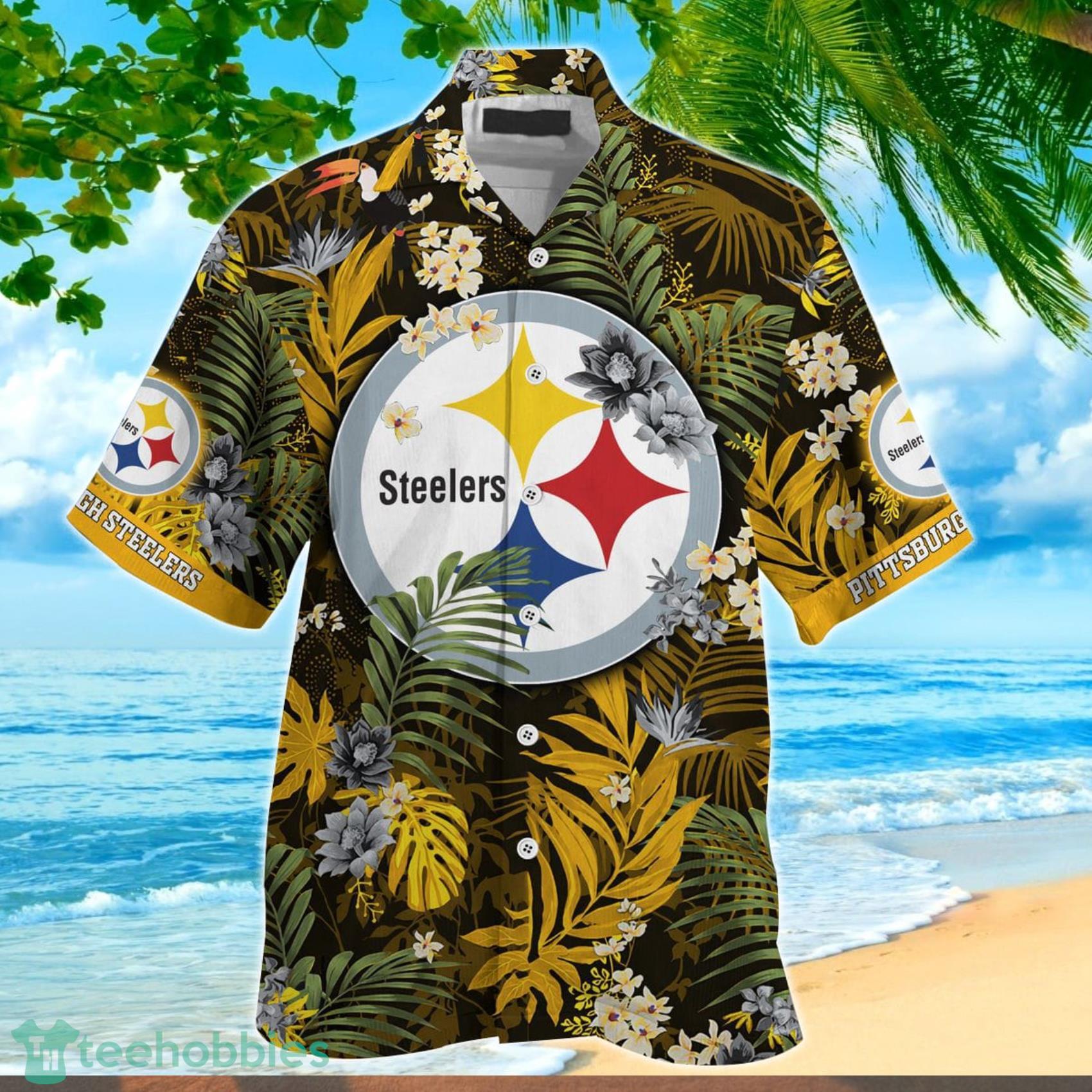 Beach Shirt NFL Pittsburgh Steelers Tropical Hawaiian Shirt